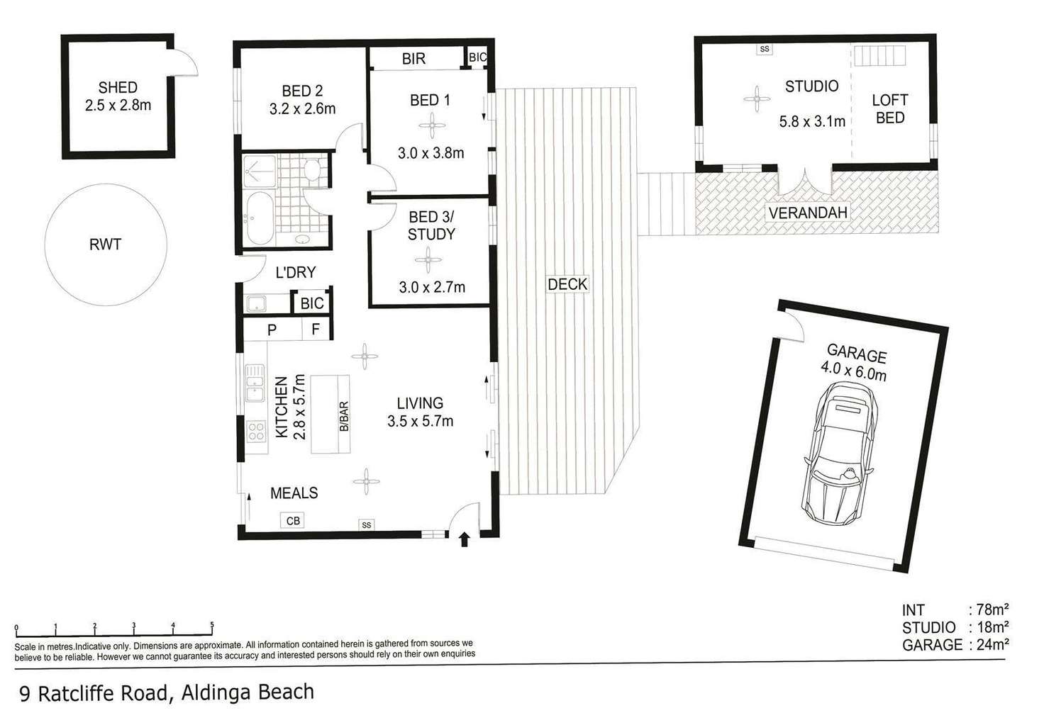Floorplan of Homely house listing, 9 Ratcliffe Road, Aldinga Beach SA 5173