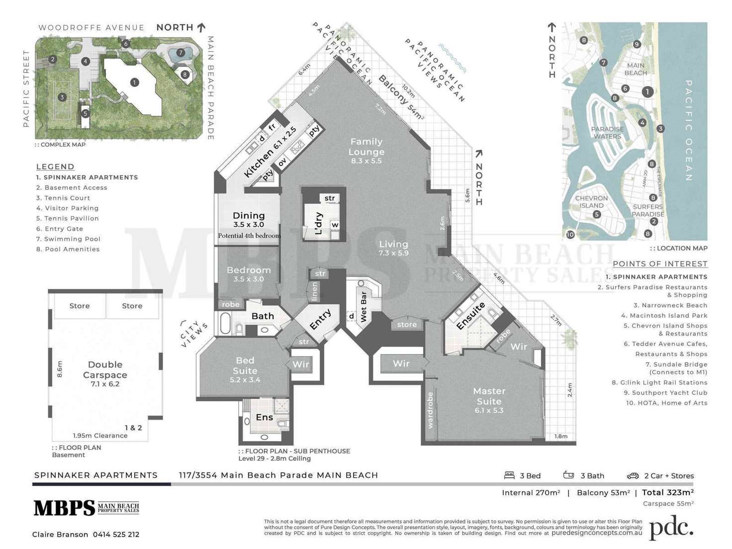 Floorplan of Homely apartment listing, 117/3554 Main Beach Parade, Main Beach QLD 4217
