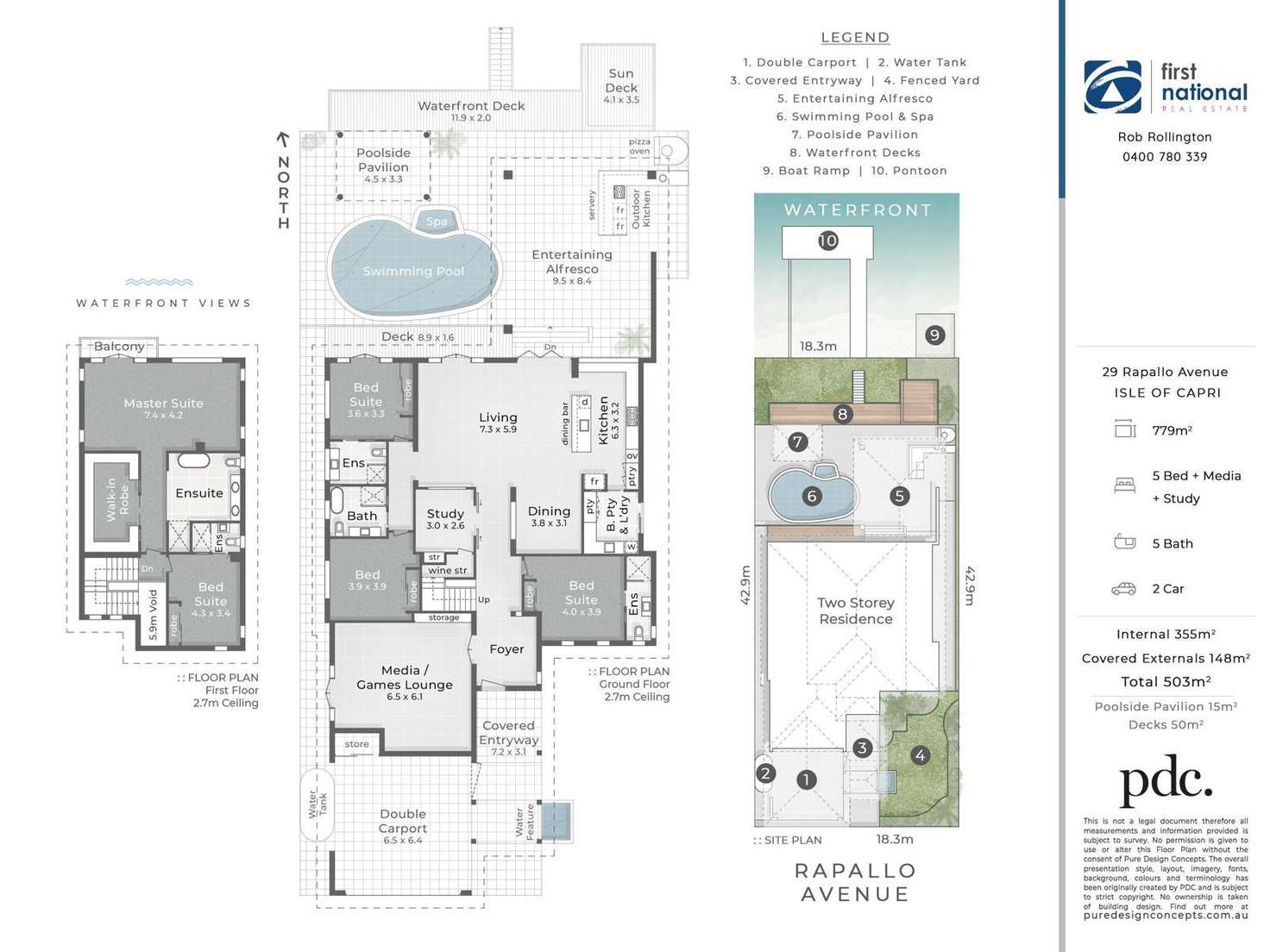Floorplan of Homely house listing, 29 Rapallo Avenue, Isle of Capri QLD 4217