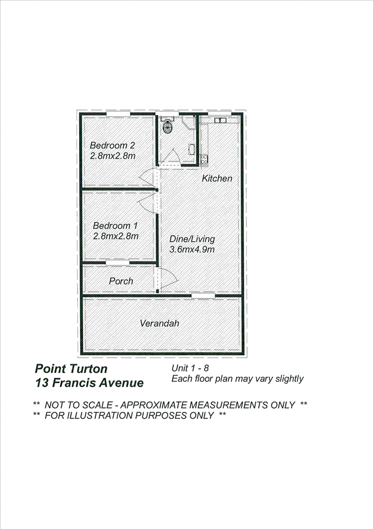 Floorplan of Homely apartment listing, 6/13 Francis Avenue, Point Turton SA 5575