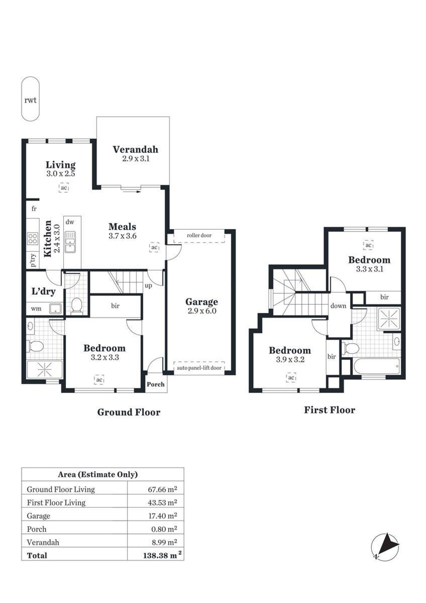 Floorplan of Homely house listing, 37B Doreen Street, Oaklands Park SA 5046