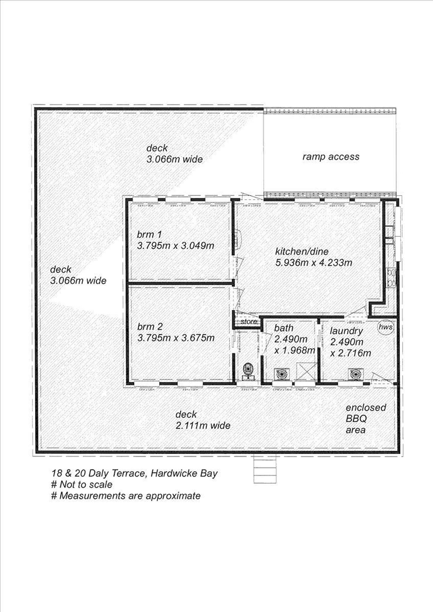 Floorplan of Homely house listing, 18 & 20 Daly Terrace, Hardwicke Bay SA 5575