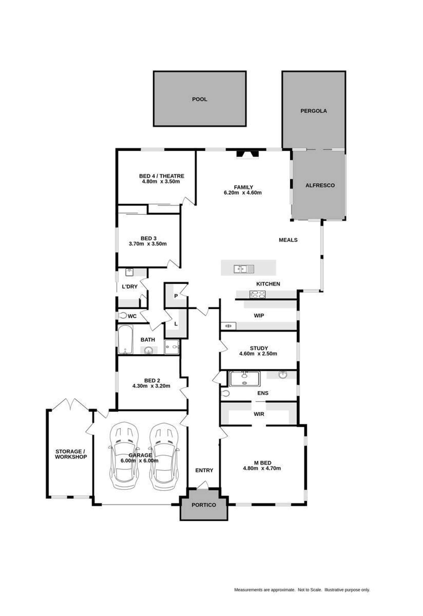 Floorplan of Homely house listing, 66 Golflinks Avenue, Wodonga VIC 3690