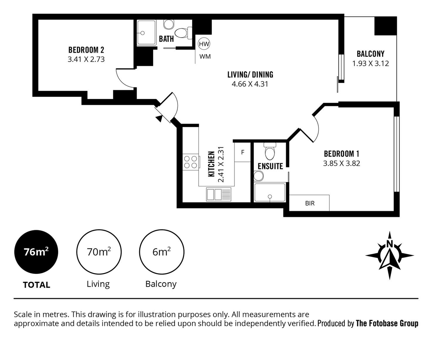 Floorplan of Homely unit listing, 57/65 King William Street, Adelaide SA 5000