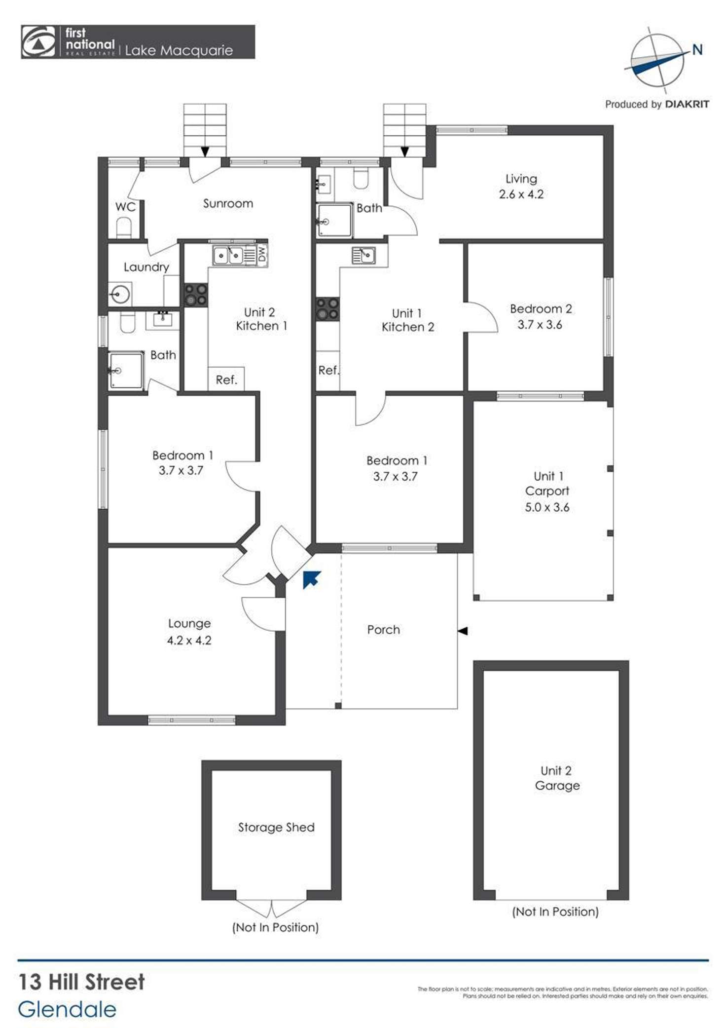 Floorplan of Homely house listing, 13 Hill Street, Glendale NSW 2285