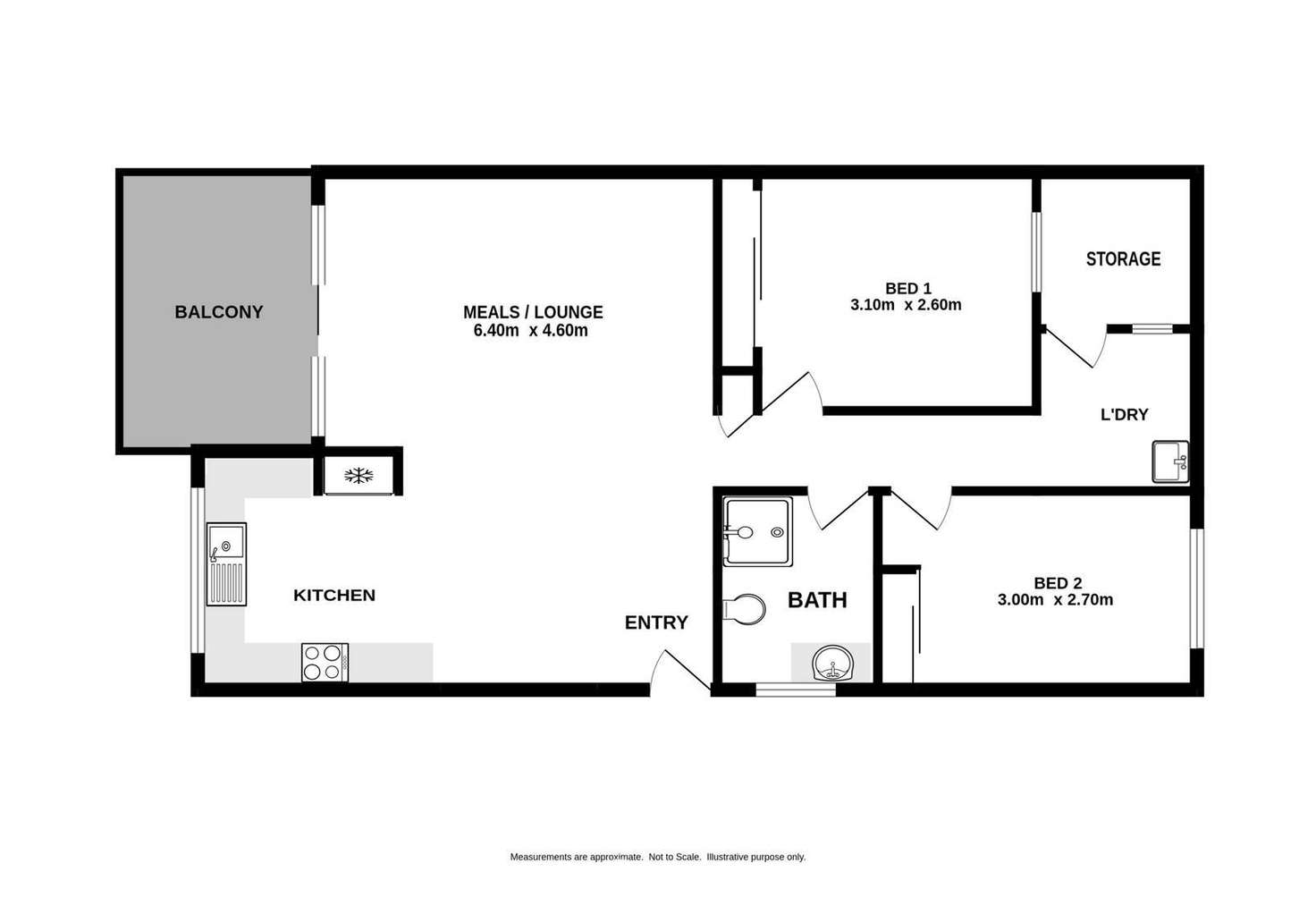 Floorplan of Homely unit listing, 24/429 McDonald Road, Lavington NSW 2641