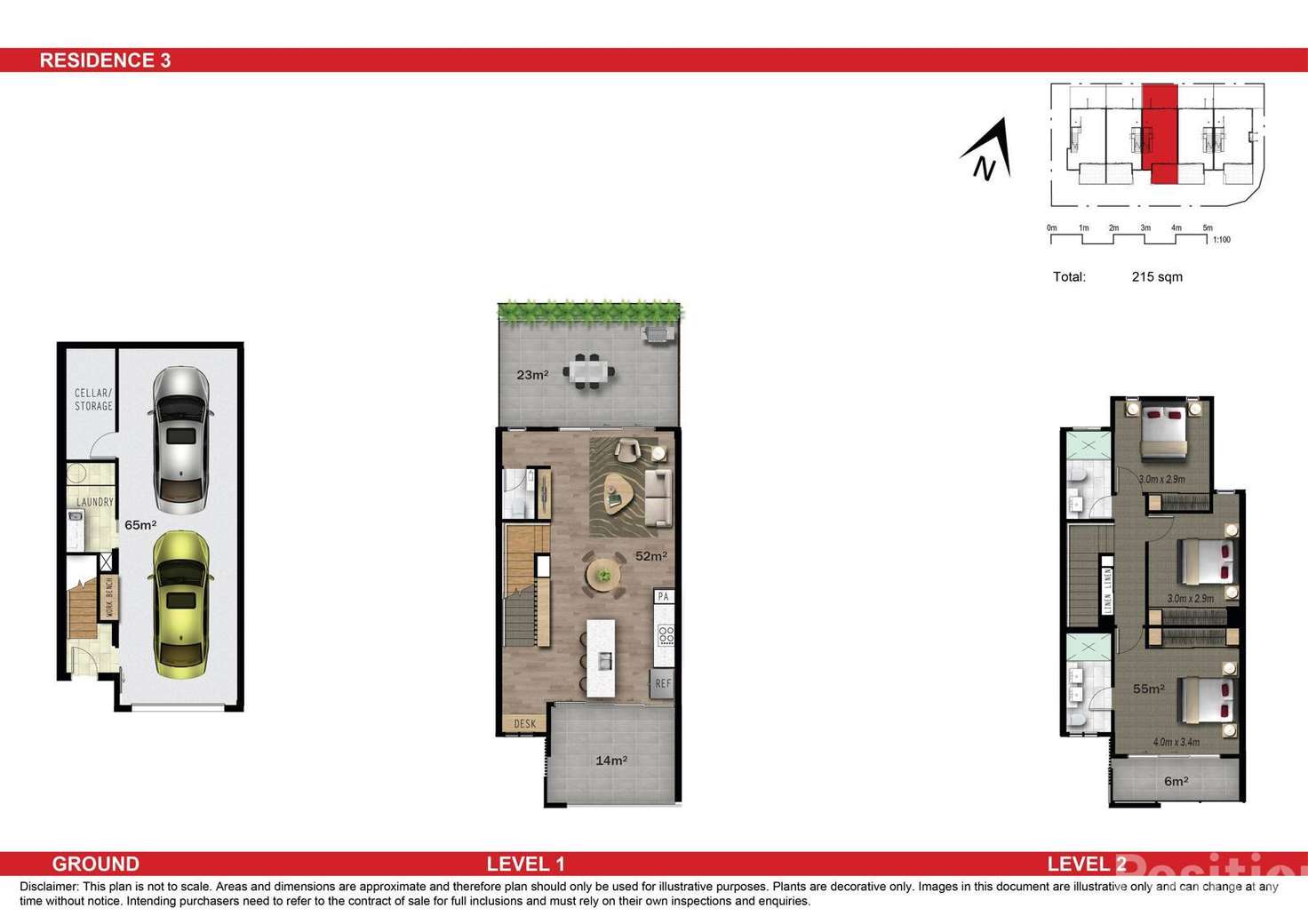 Floorplan of Homely unit listing, 3/25 Royal Street, Paddington QLD 4064