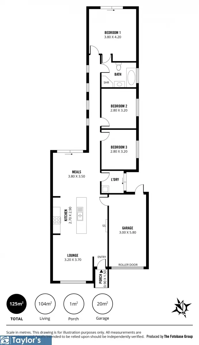 Floorplan of Homely house listing, 51A Chellaston Road, Munno Para West SA 5115