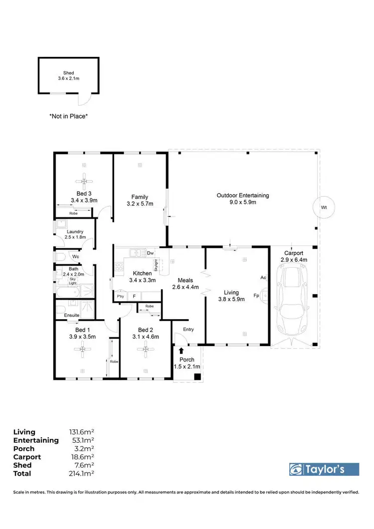 Floorplan of Homely house listing, 51 Kestral Way, Modbury Heights SA 5092