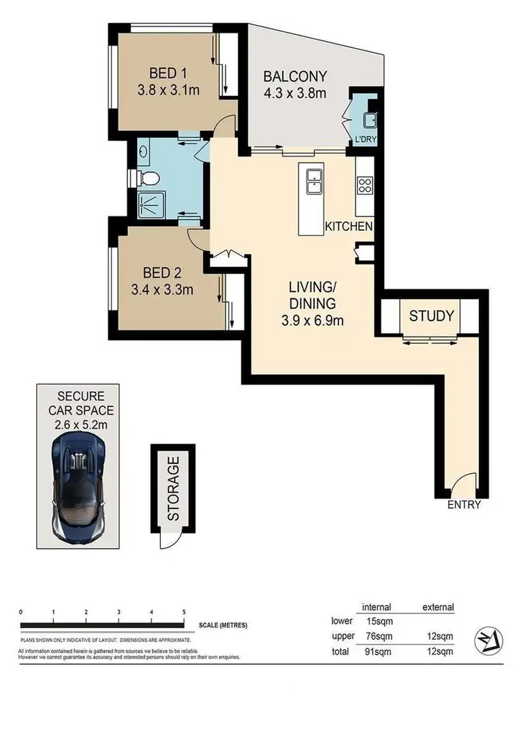 Floorplan of Homely house listing, 104/158 Victoria Park Road, Kelvin Grove QLD 4059