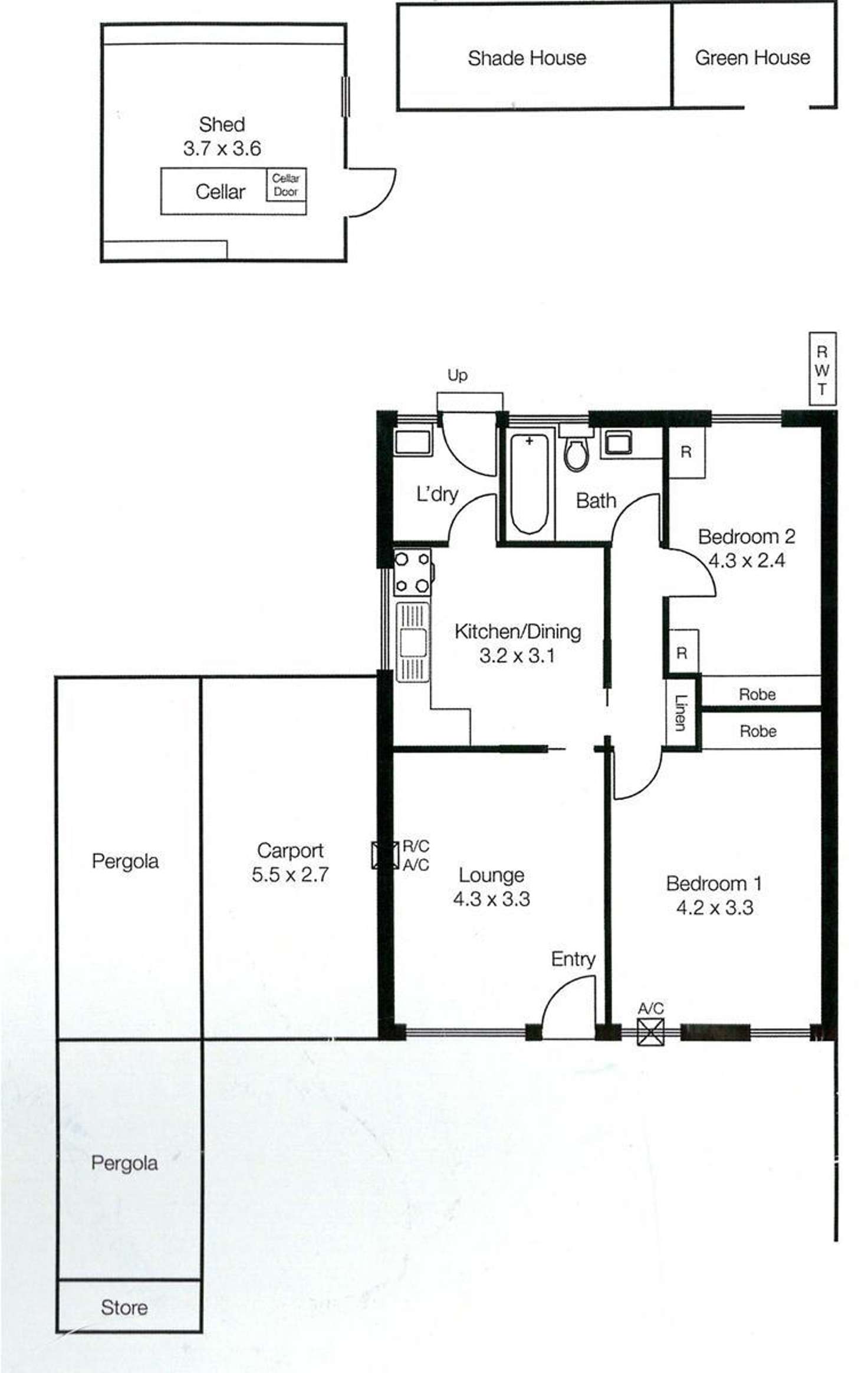 Floorplan of Homely unit listing, 3/16 Renown Avenue, Tranmere SA 5073