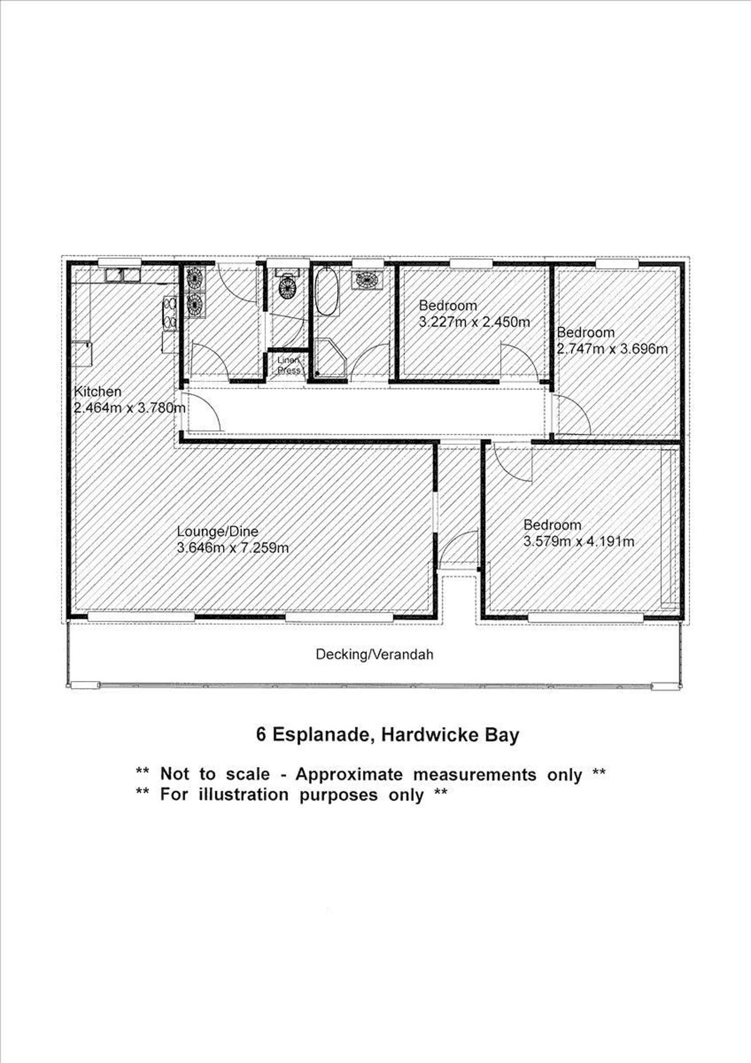 Floorplan of Homely house listing, 6 Esplanade, Hardwicke Bay SA 5575