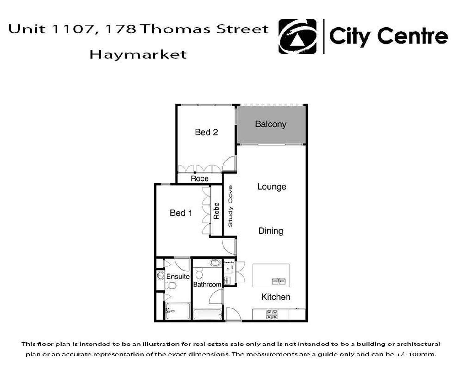 Floorplan of Homely apartment listing, S11.07/178 Thomas Street, Haymarket NSW 2000