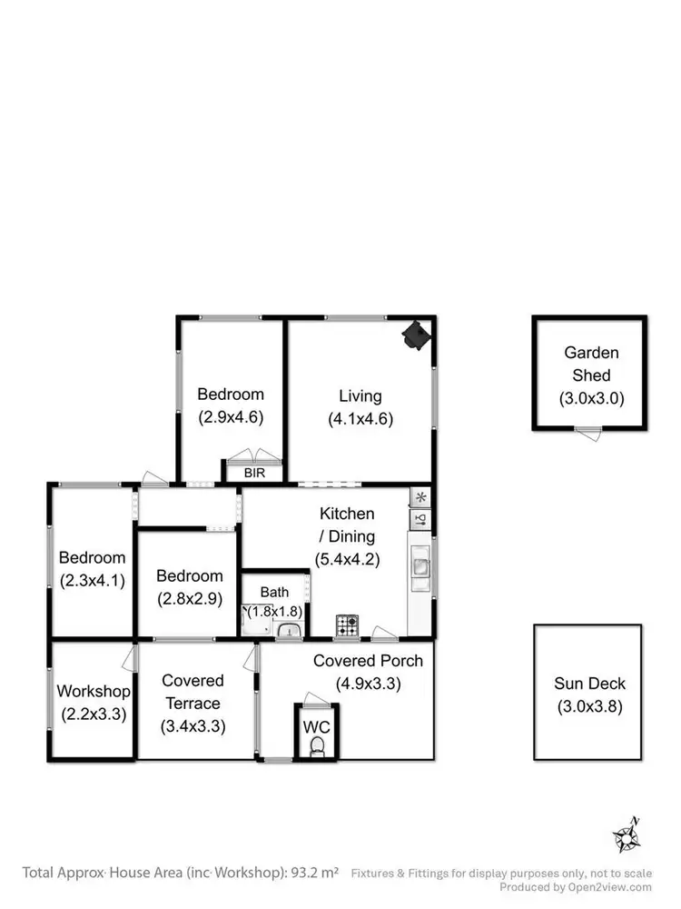Floorplan of Homely house listing, 93 Flakemores Road, Eggs And Bacon Bay TAS 7112