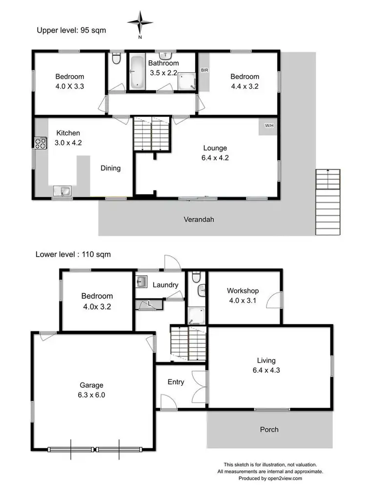 Floorplan of Homely house listing, 90 Flakemores Road, Eggs And Bacon Bay TAS 7112