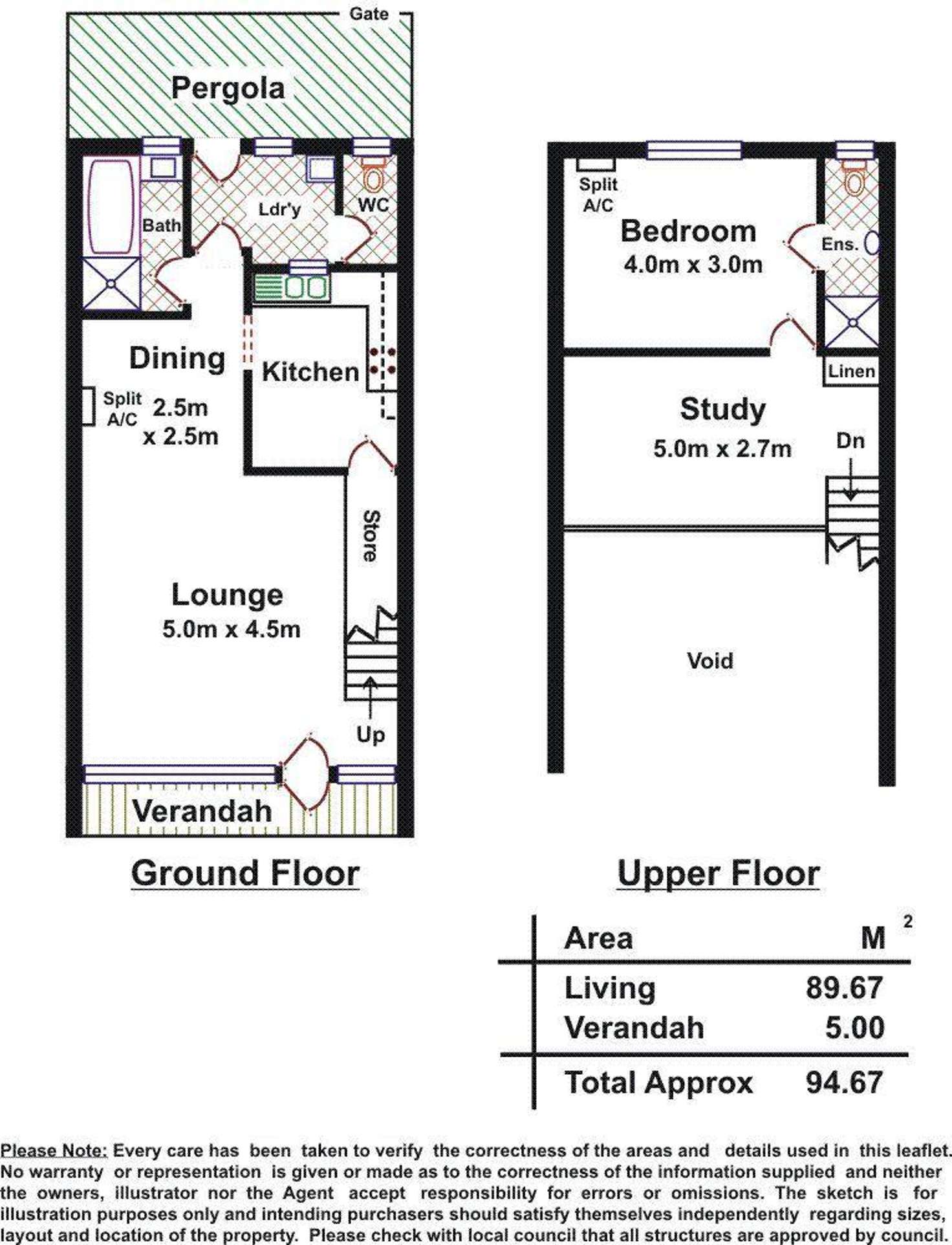 Floorplan of Homely house listing, 12/12 Bakewell Road, Evandale SA 5069