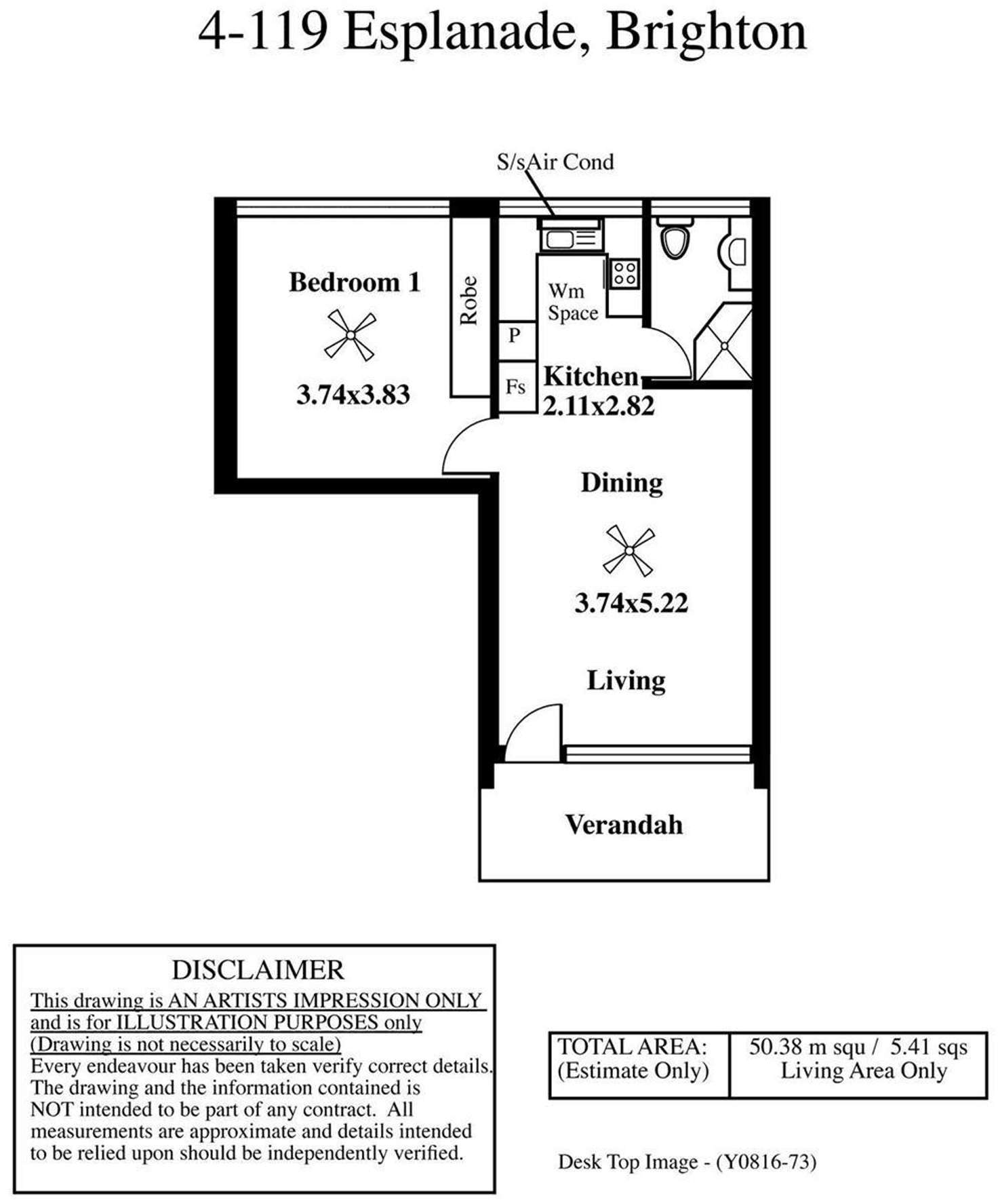 Floorplan of Homely unit listing, 4/119 Esplanade, Brighton SA 5048