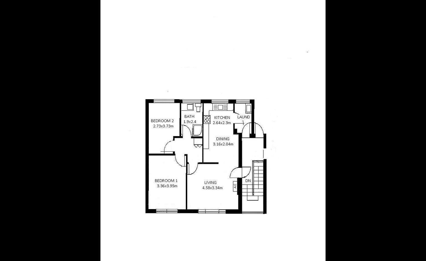 Floorplan of Homely unit listing, 8/37 Hepburn Street, Broadview SA 5083