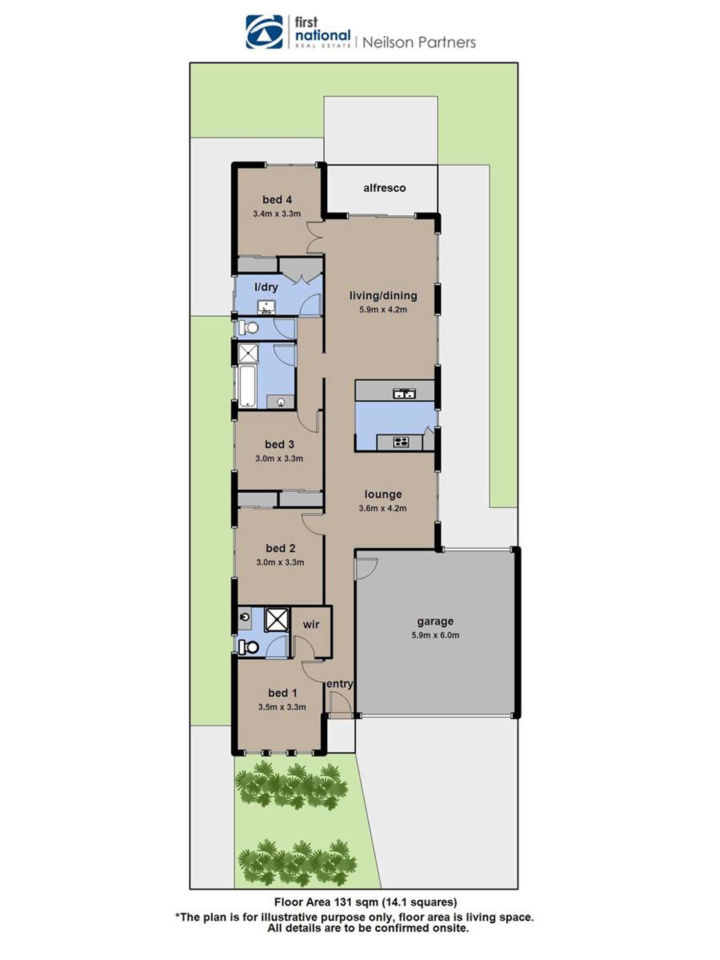 Floorplan of Homely house listing, 5 Alapont Close, Pakenham VIC 3810
