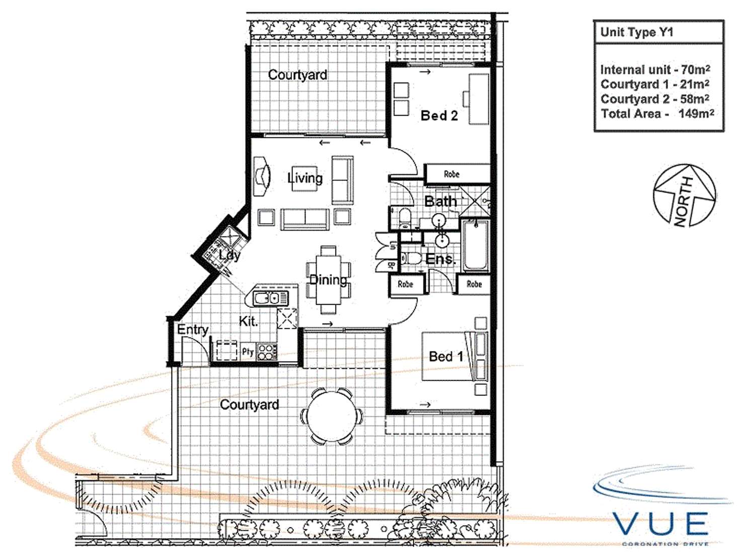 Floorplan of Homely apartment listing, 3004/92 Quay Street, Brisbane City QLD 4000