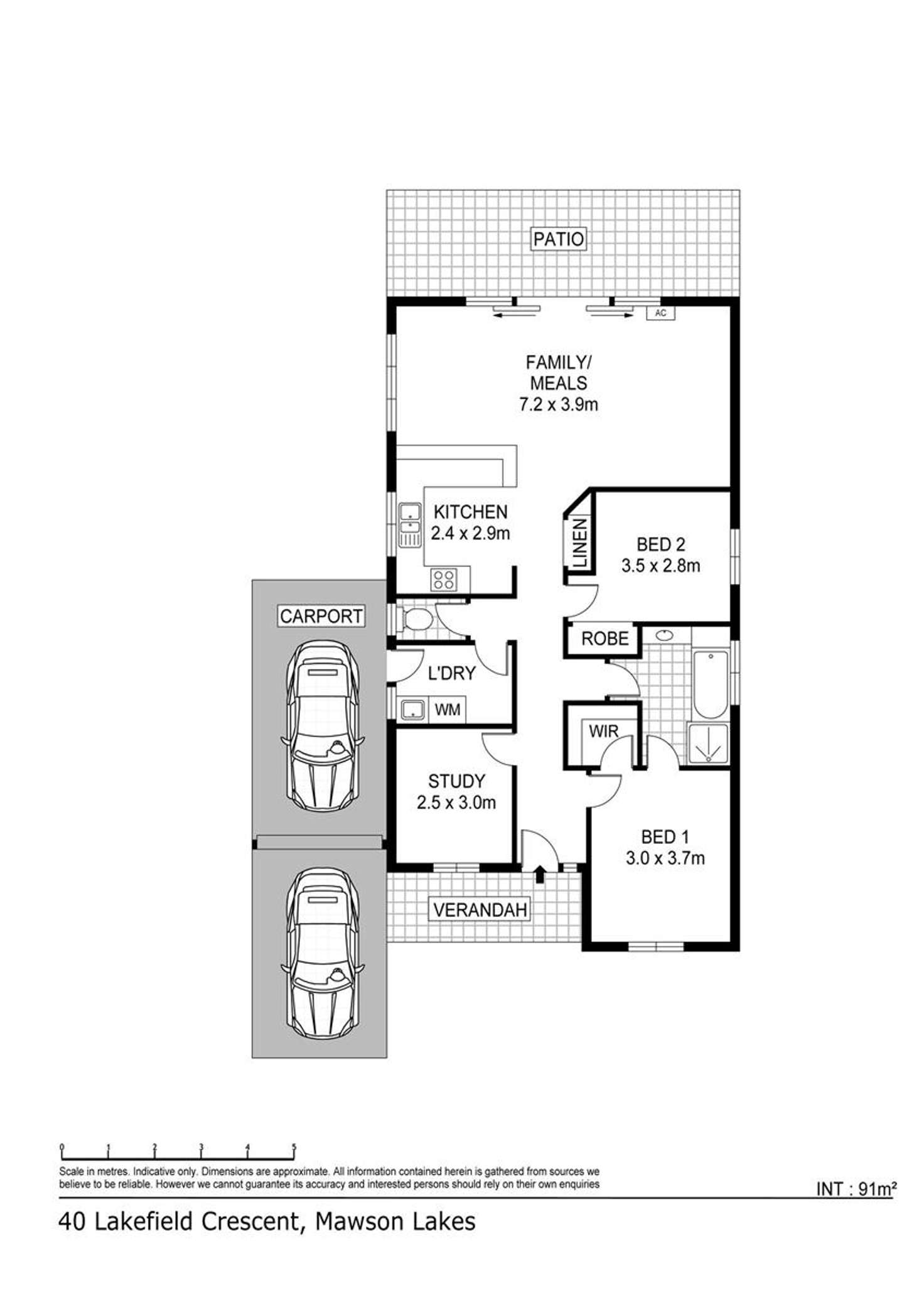 Floorplan of Homely house listing, 40 Lakefield Crescent, Mawson Lakes SA 5095