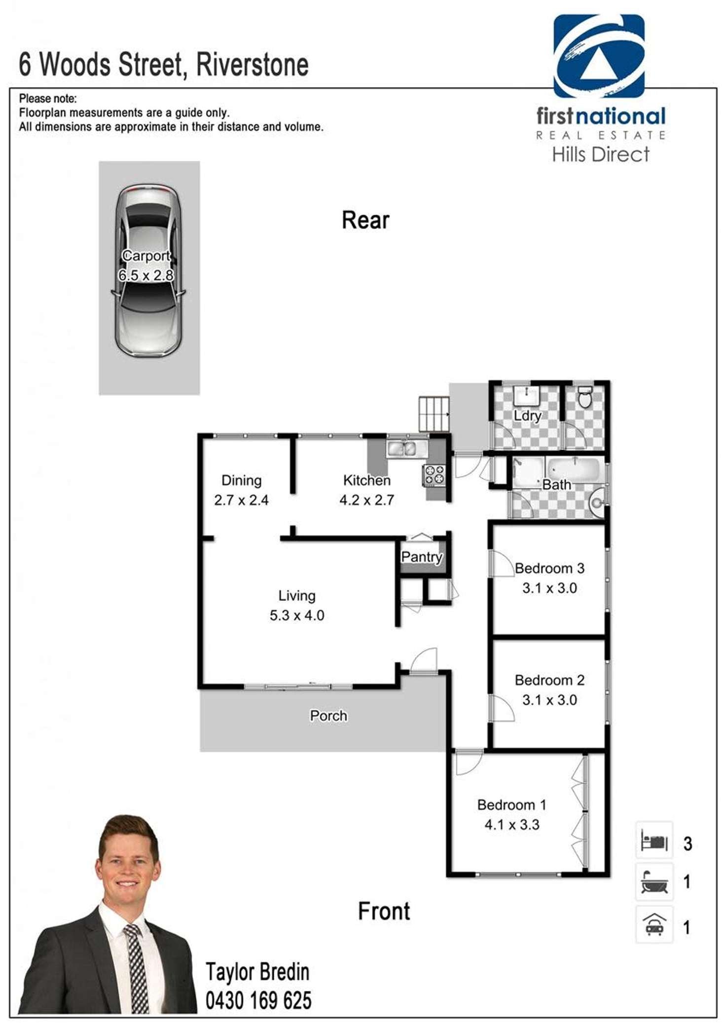 Floorplan of Homely house listing, 6 Woods Street, Riverstone NSW 2765