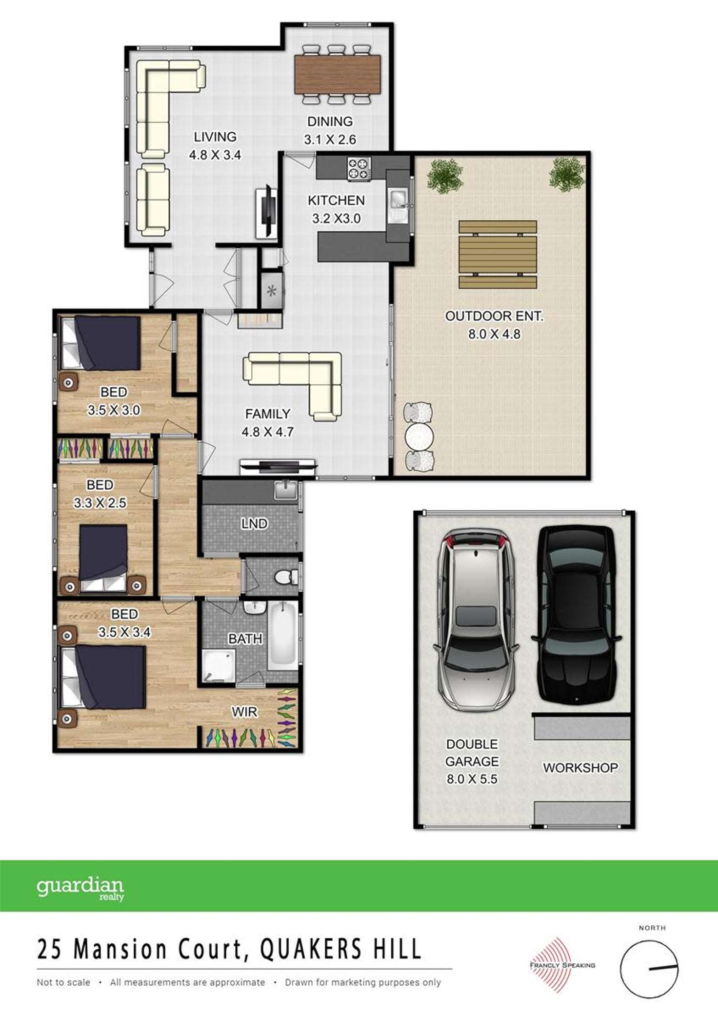 Floorplan of Homely house listing, 25 Mansion Court, Quakers Hill NSW 2763