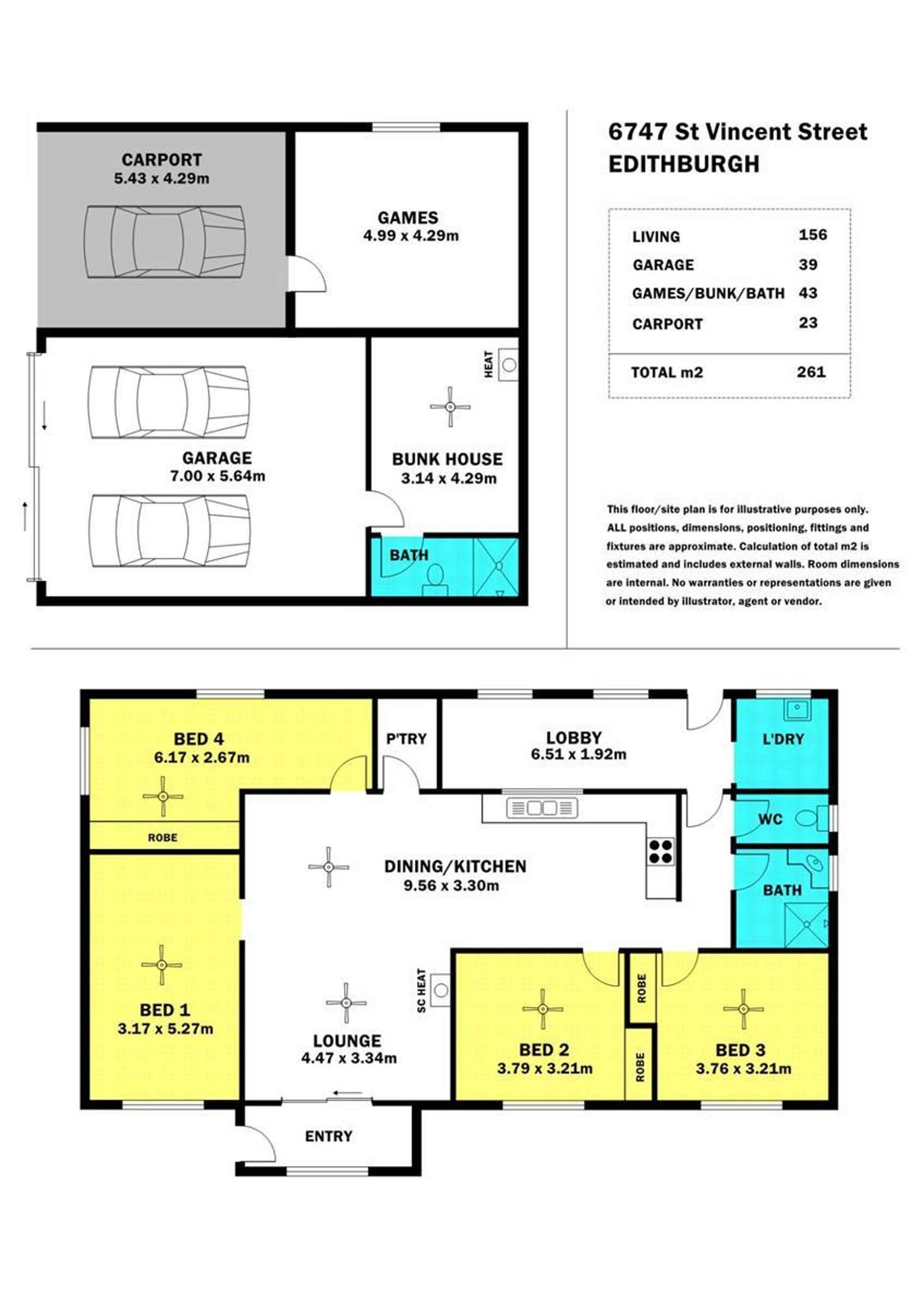 Floorplan of Homely house listing, 6747 St Vincents Highway, Edithburgh SA 5583