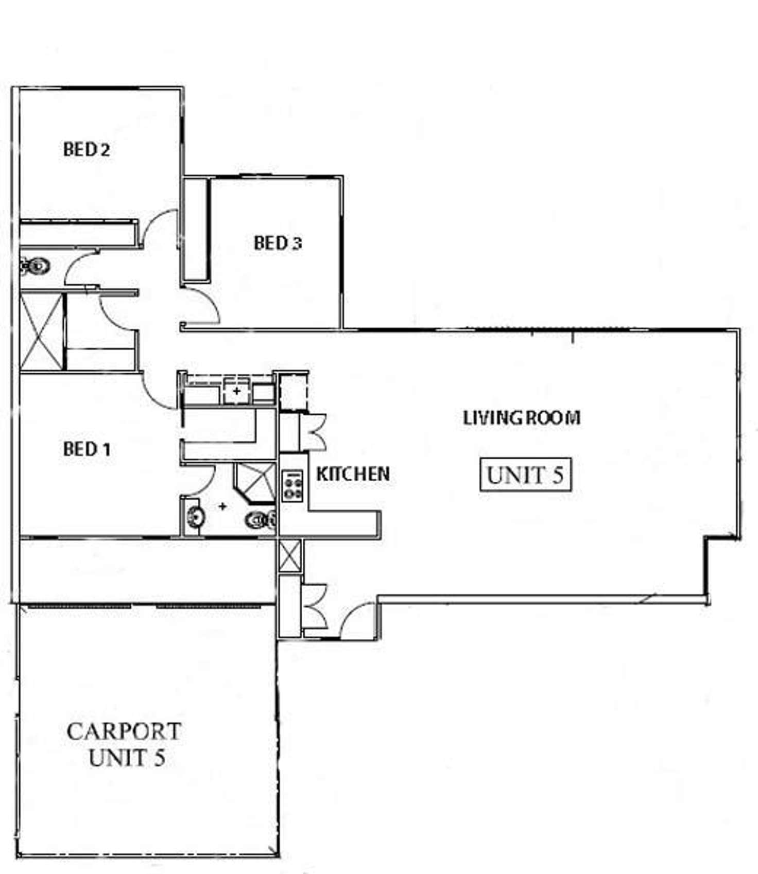 Floorplan of Homely unit listing, 5/43 Frederick Street, Broome WA 6725