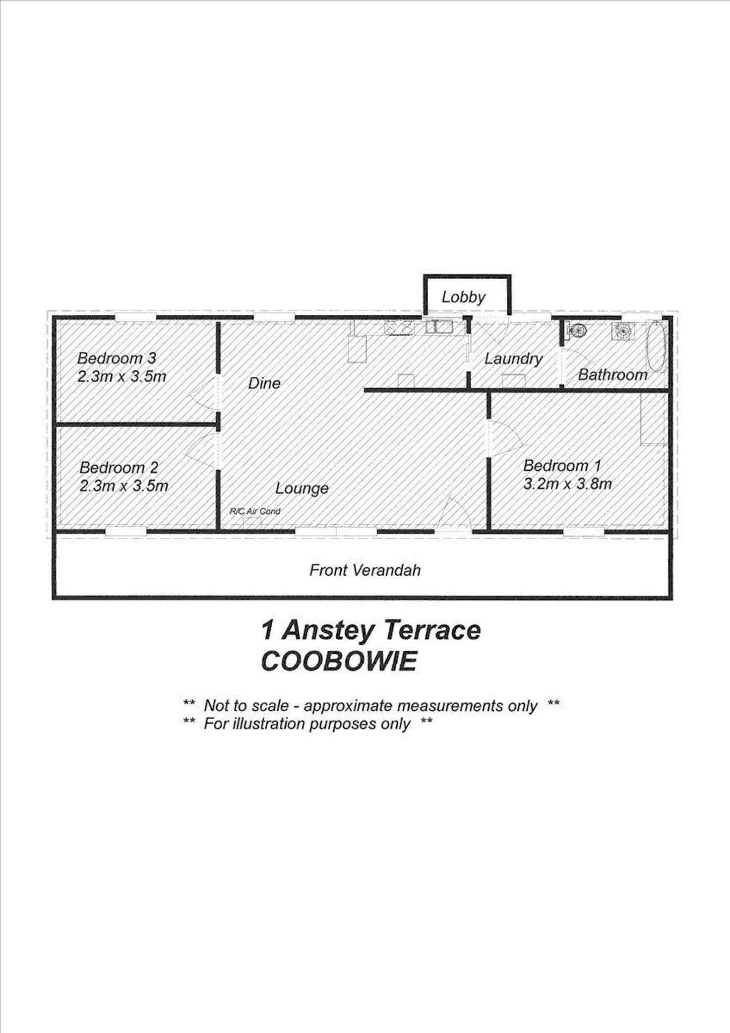 Floorplan of Homely house listing, 1 Anstey Terrace, Coobowie SA 5583