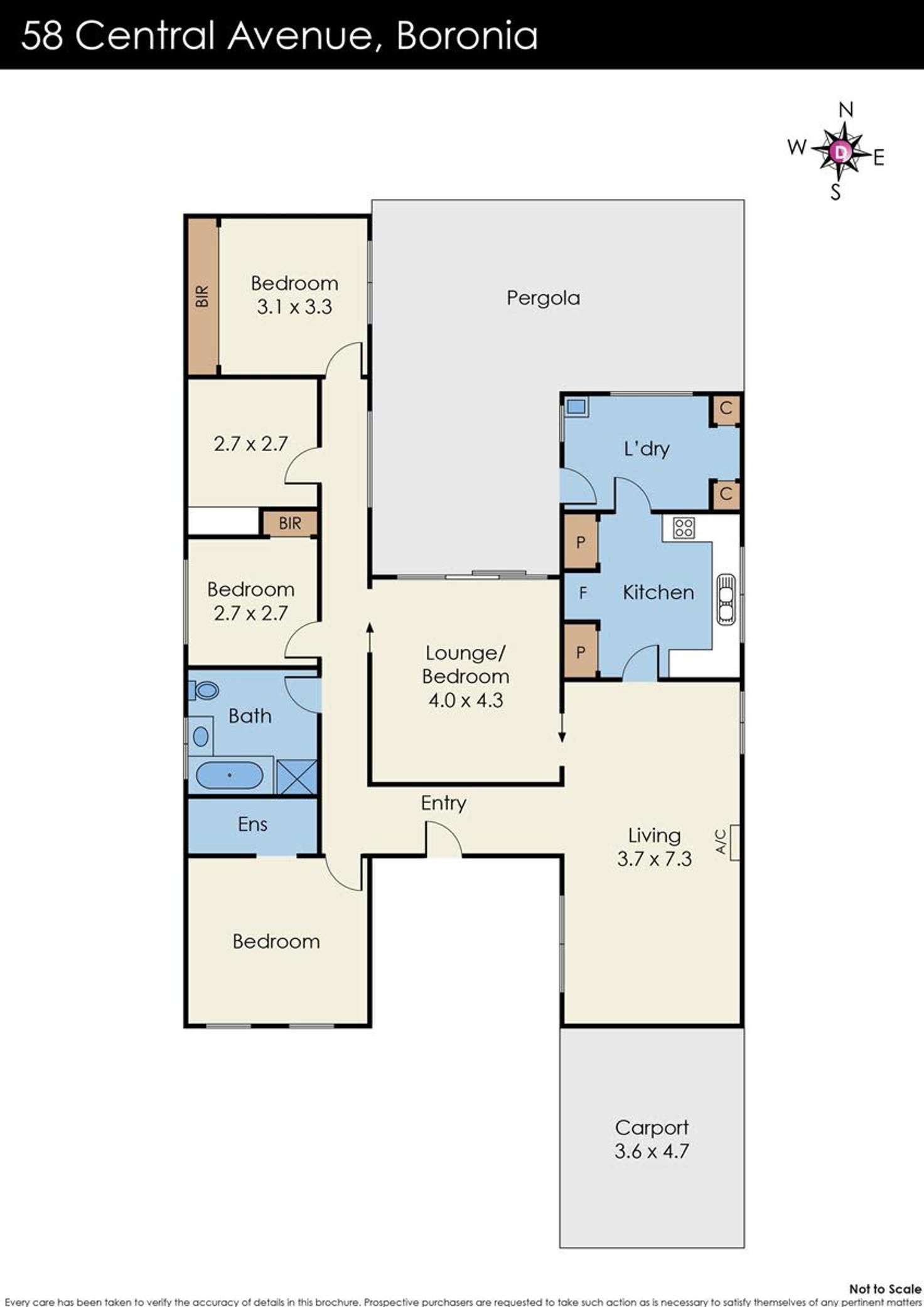 Floorplan of Homely house listing, 58 Central Avenue, Boronia VIC 3155