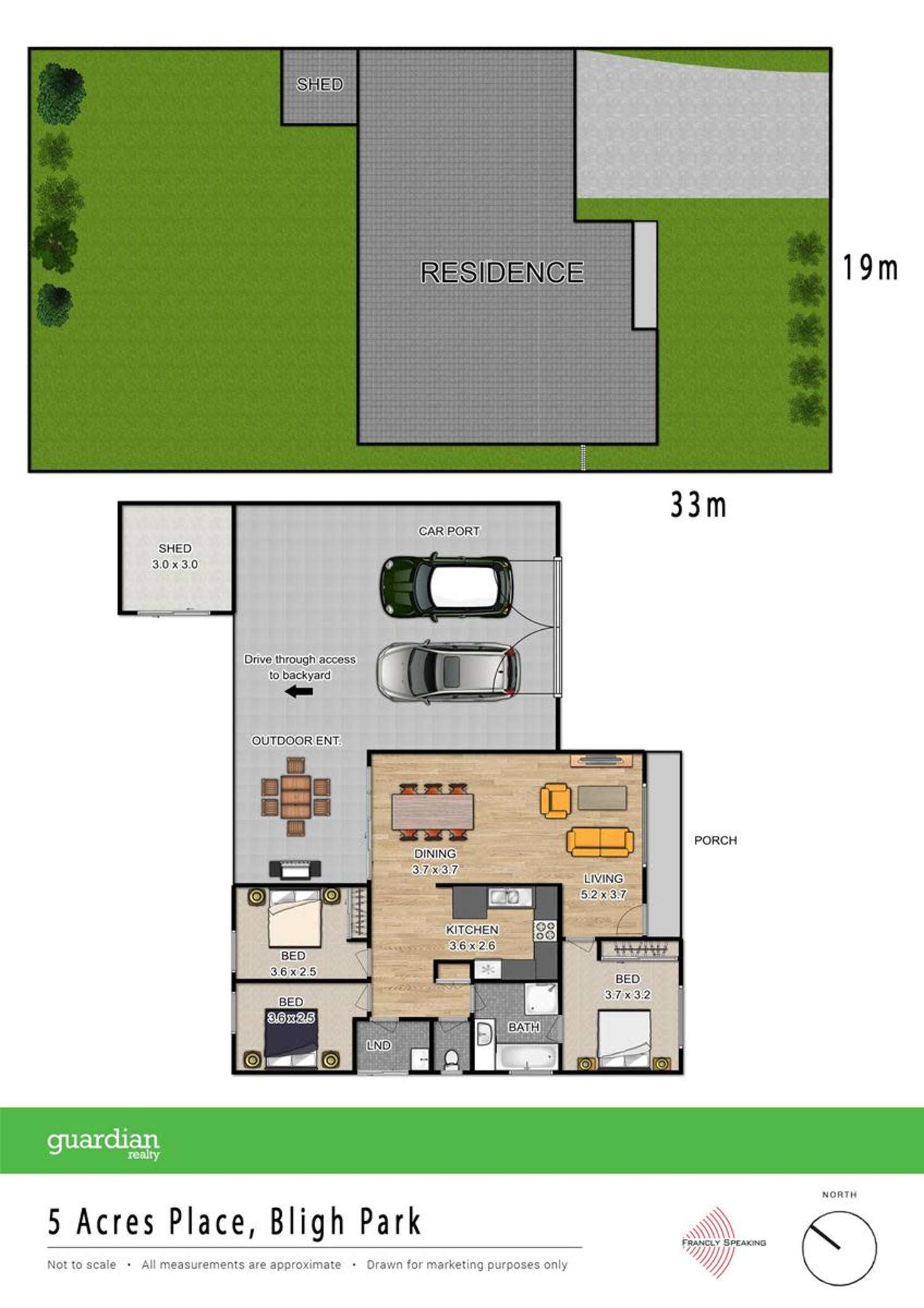 Floorplan of Homely house listing, 5 Acres Place, Bligh Park NSW 2756