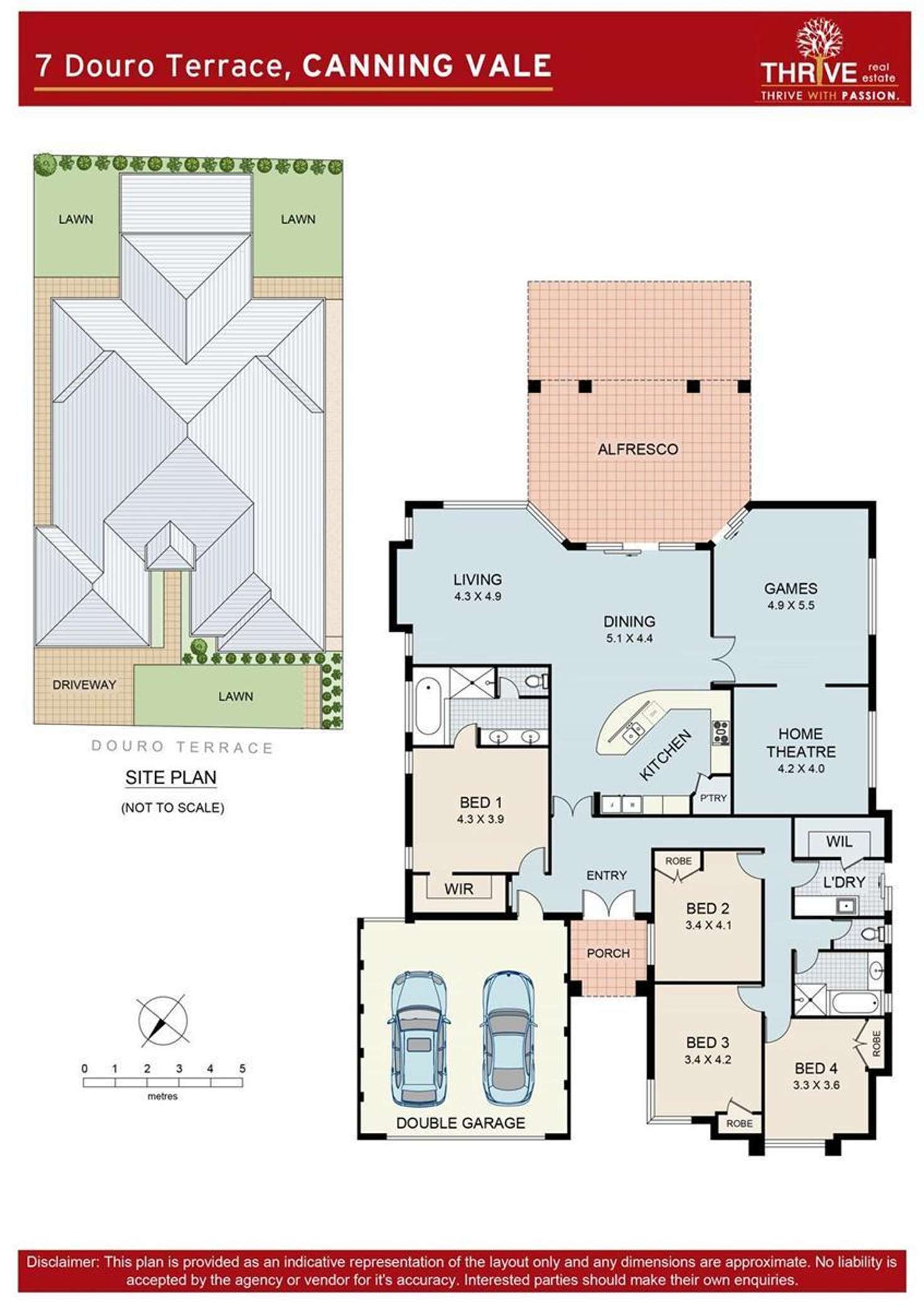 Floorplan of Homely house listing, 7 Douro Terrace, Canning Vale WA 6155