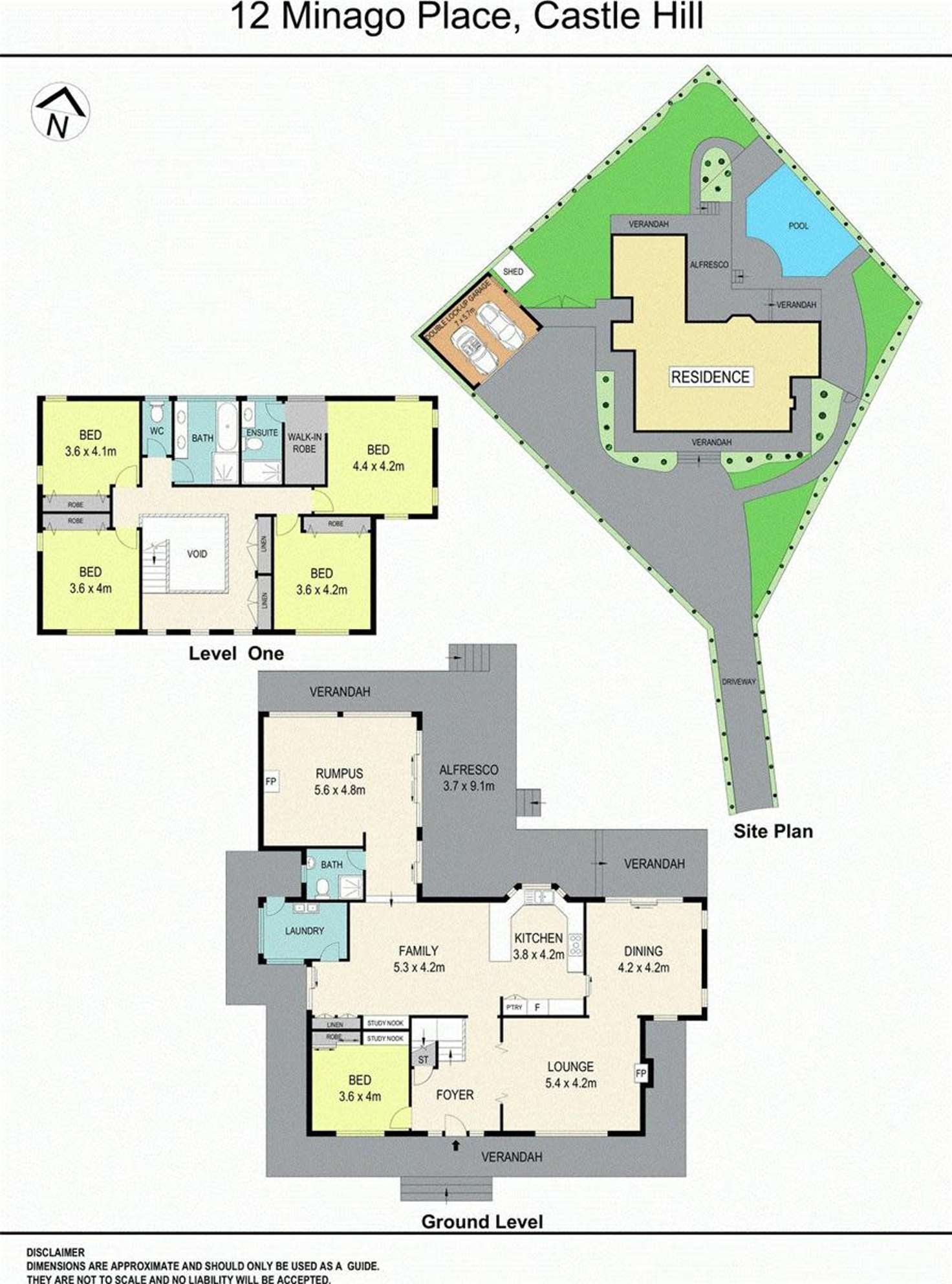 Floorplan of Homely house listing, 12 Minago Place, Castle Hill NSW 2154
