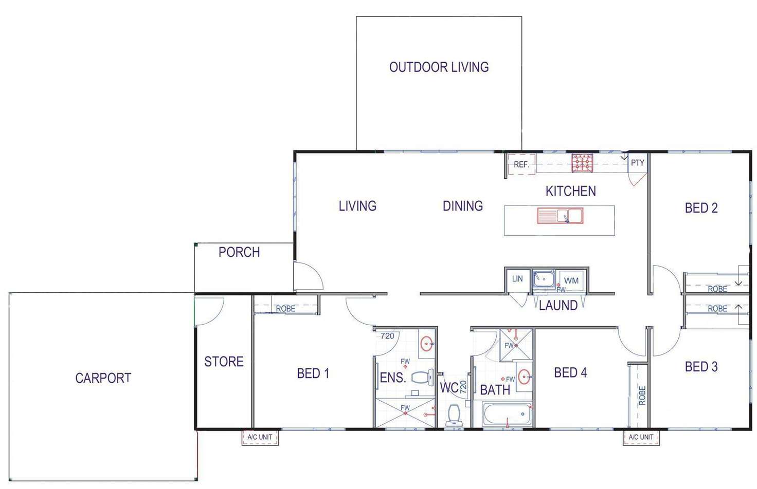 Floorplan of Homely house listing, 115 Tanami Drive, Bilingurr WA 6725