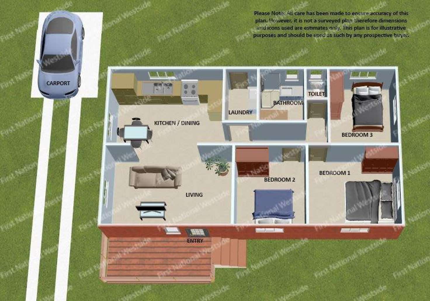 Floorplan of Homely house listing, 13 Diamond Street, Riverview QLD 4303