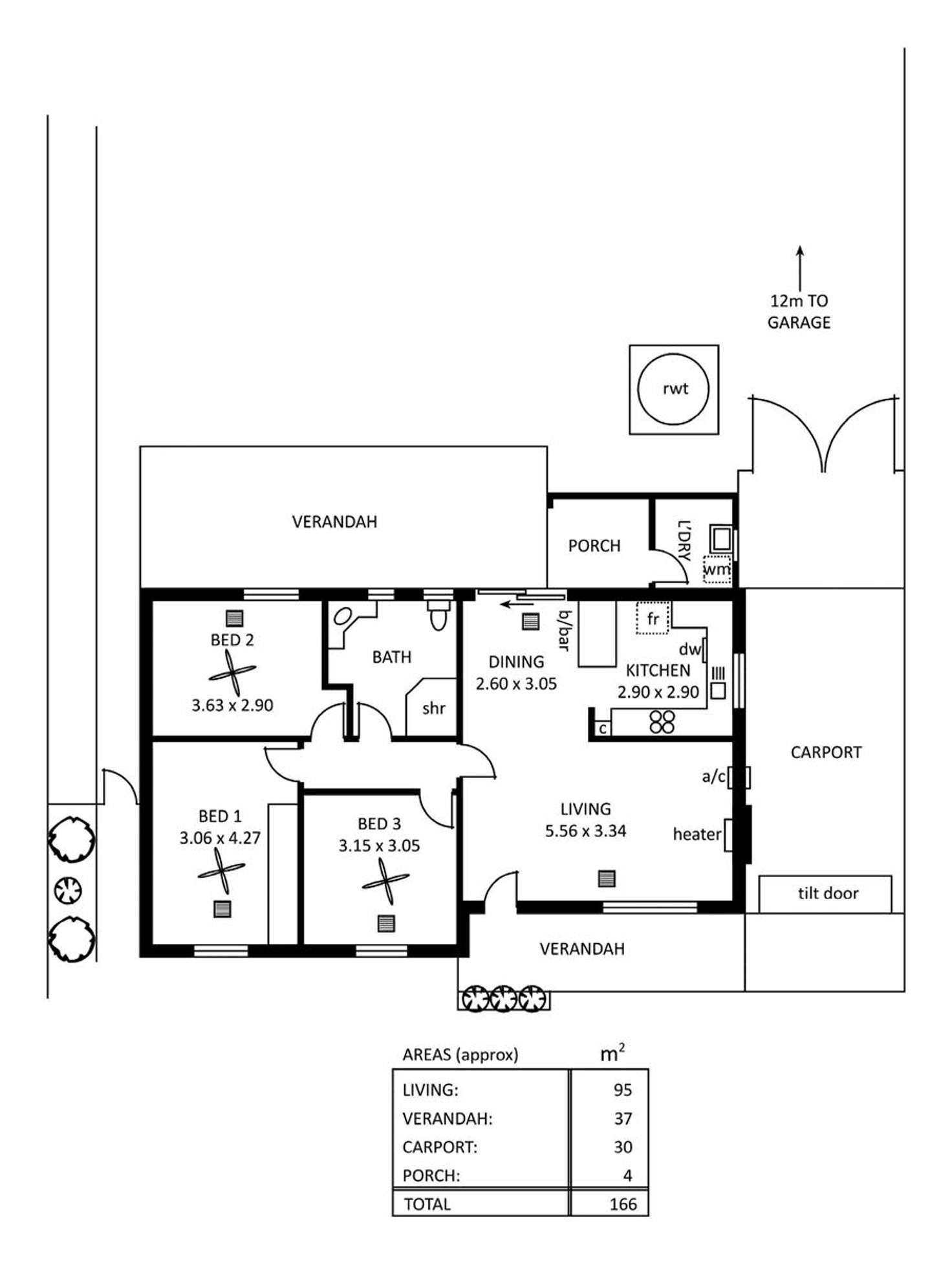 Floorplan of Homely house listing, 45 Leslie Avenue, Blair Athol SA 5084