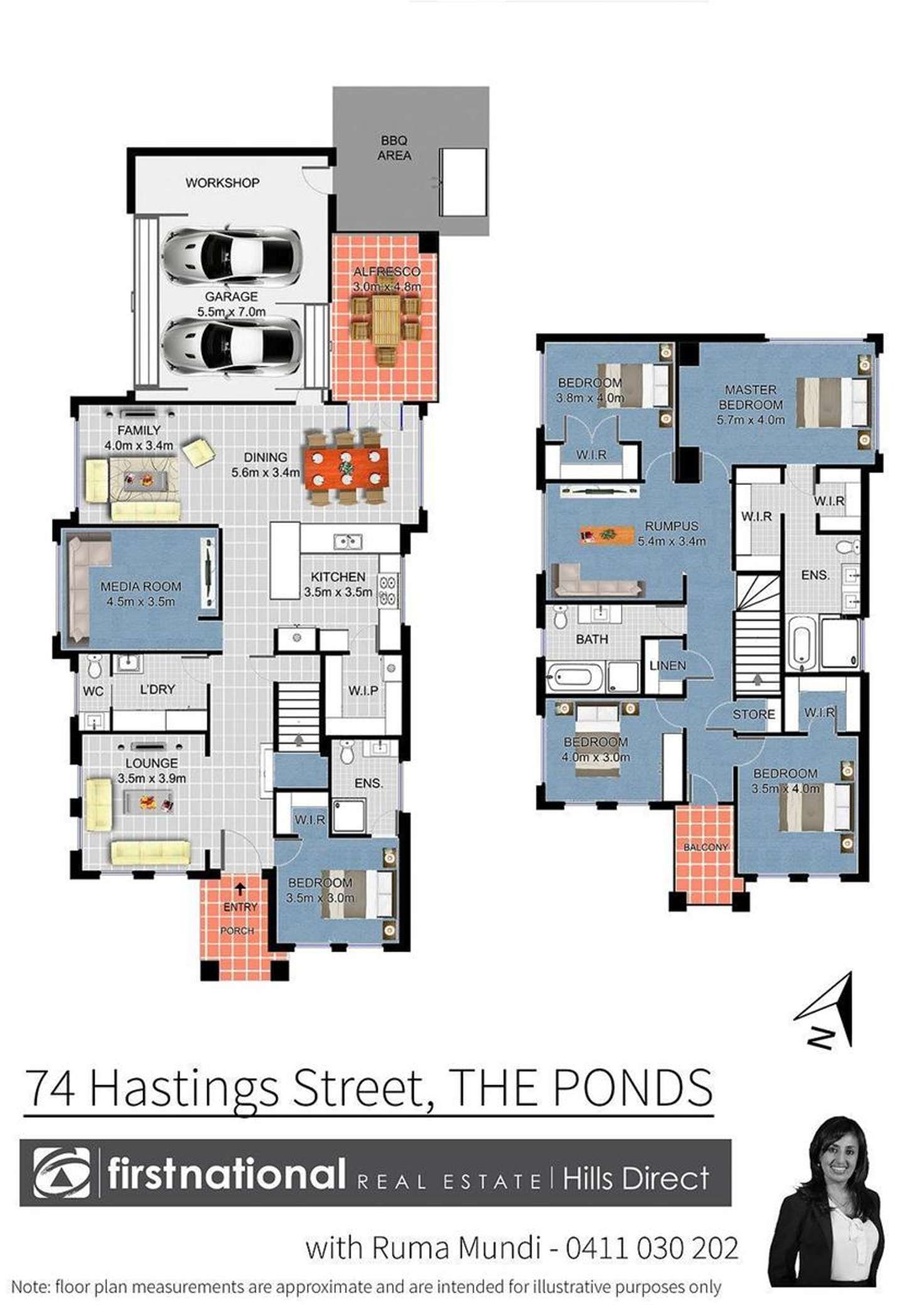 Floorplan of Homely house listing, 74 Hastings Street, The Ponds NSW 2769