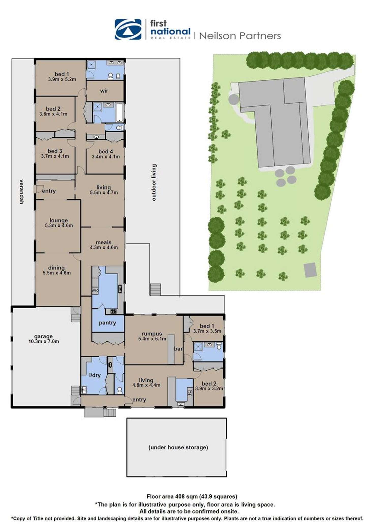 Floorplan of Homely acreageSemiRural listing, 5 Fairmont Court, Narre Warren North VIC 3804