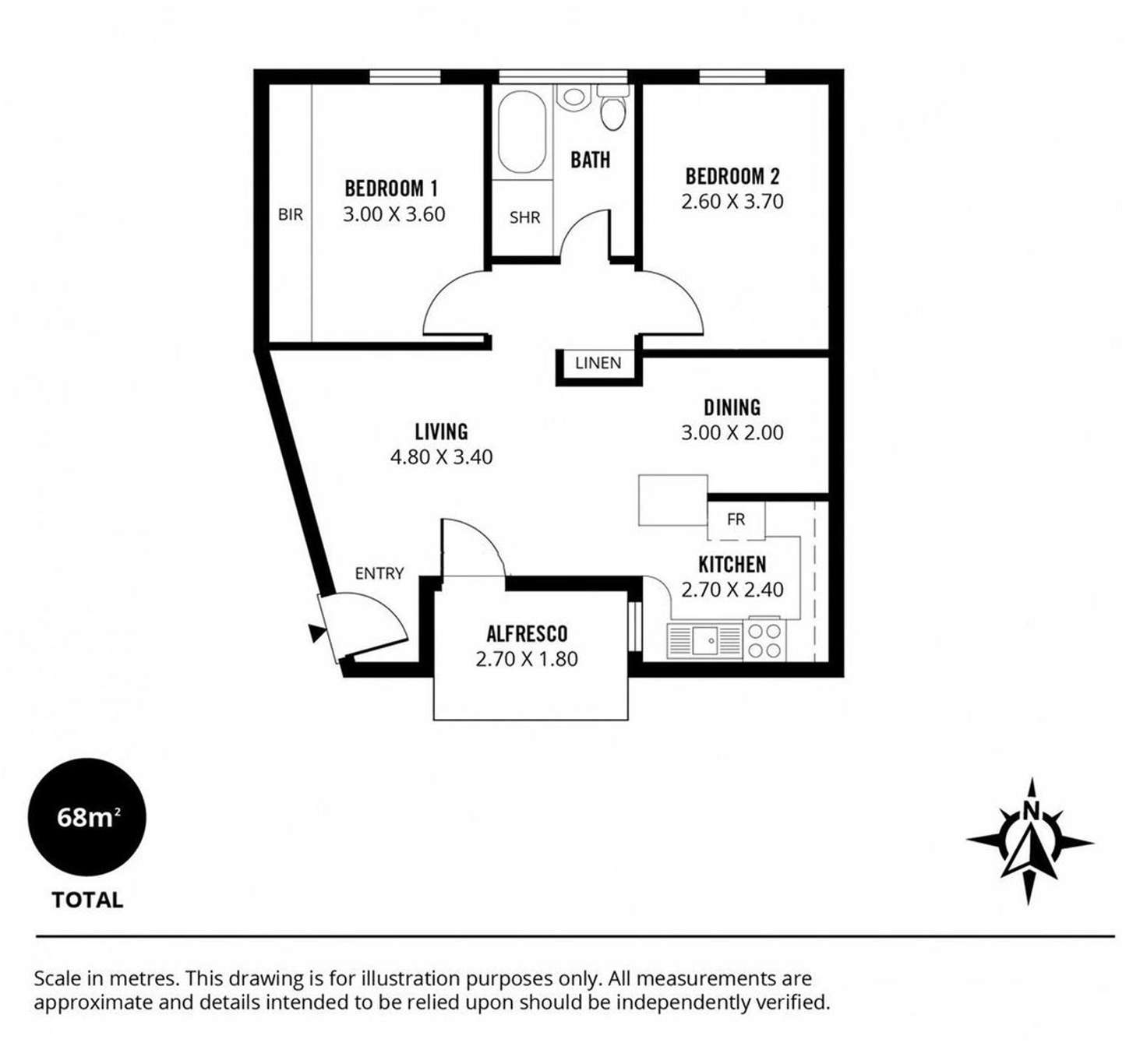 Floorplan of Homely unit listing, 35/53 King William Road, Unley SA 5061