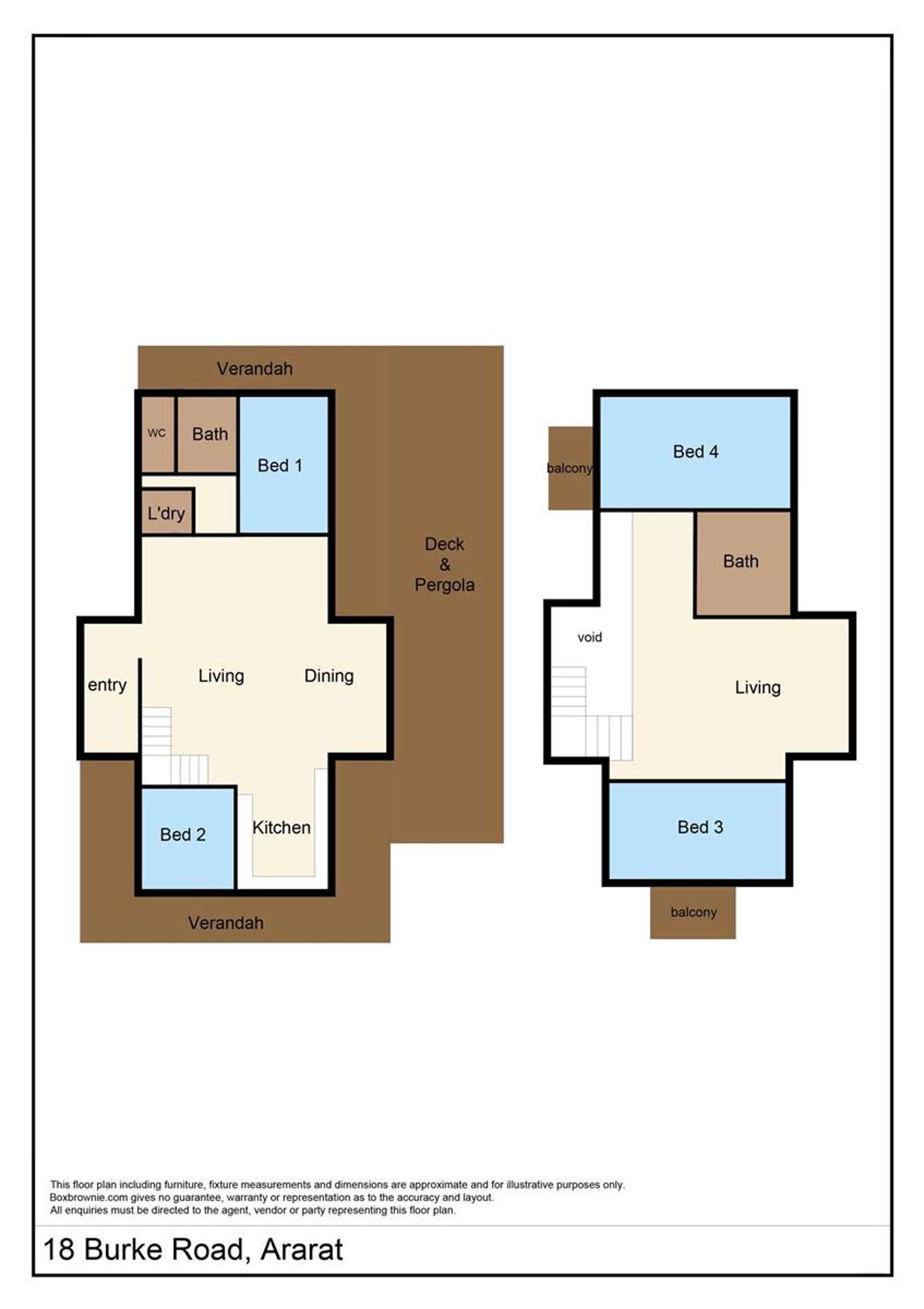 Floorplan of Homely house listing, 18 Burke Road, Ararat VIC 3377