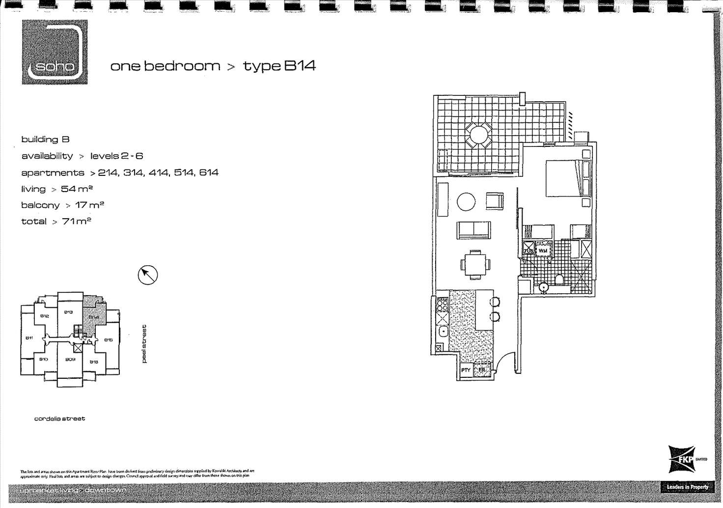Floorplan of Homely apartment listing, 514/8 Cordelia Street, South Brisbane QLD 4101