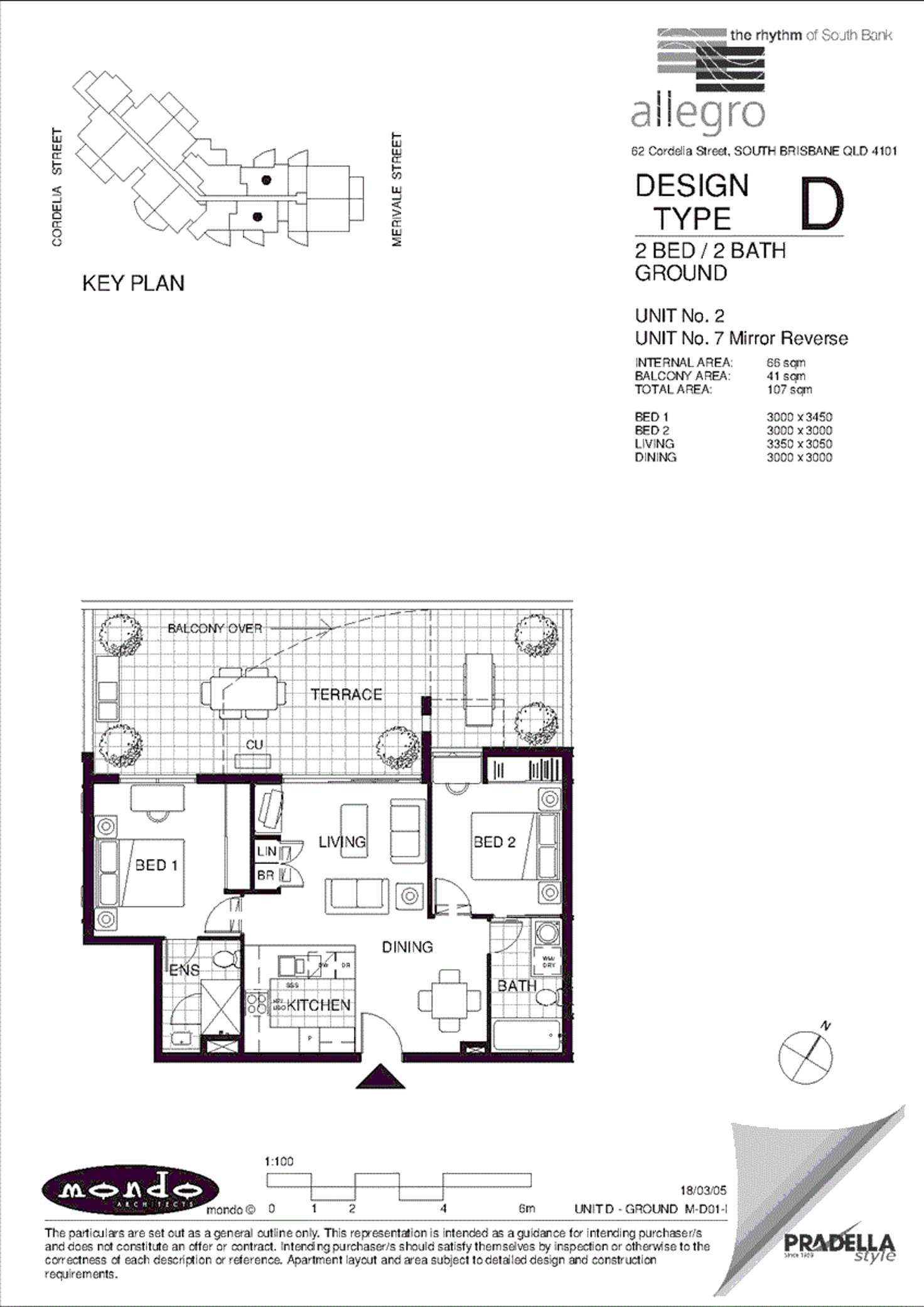 Floorplan of Homely apartment listing, 2/62 Cordelia Street, South Brisbane QLD 4101