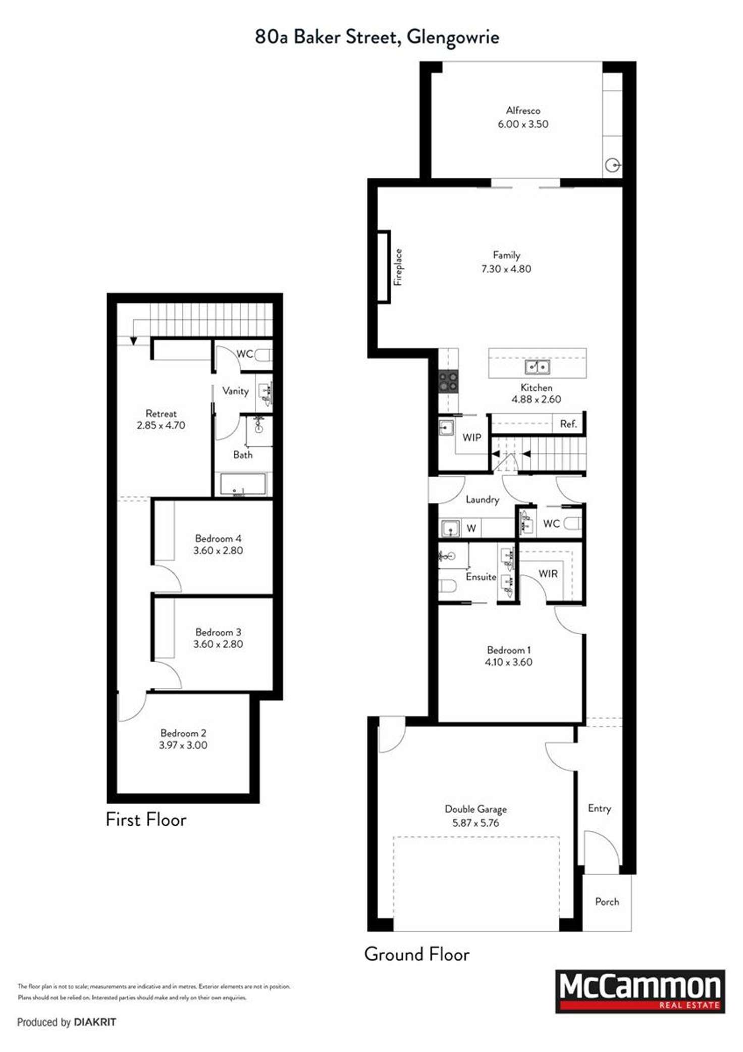 Floorplan of Homely house listing, 80 Baker Street, Glengowrie SA 5044