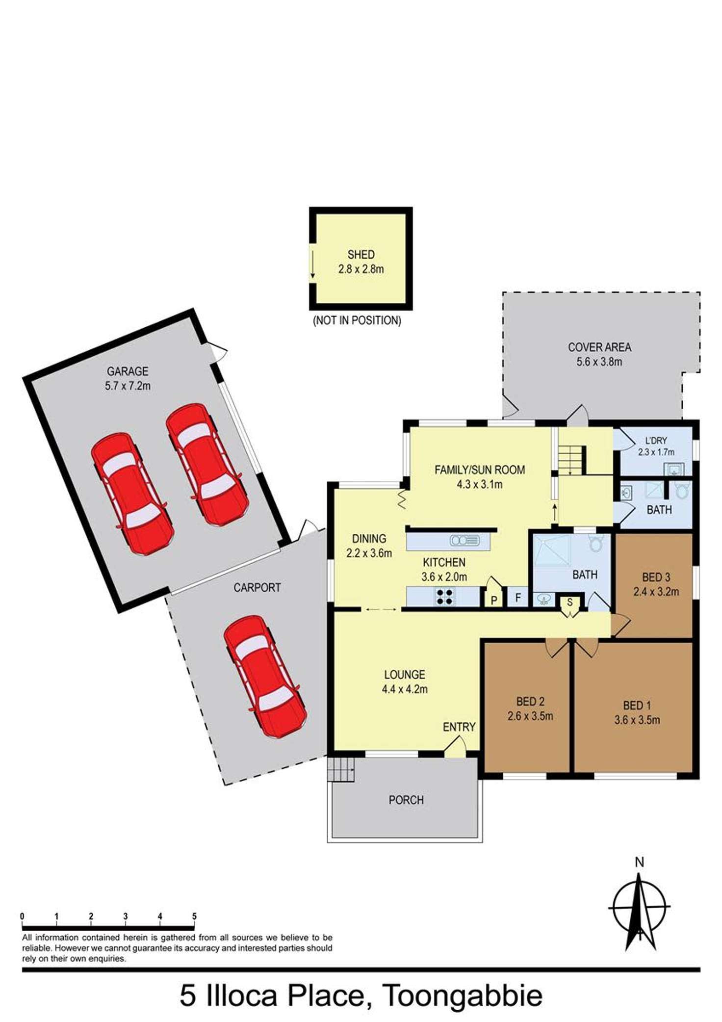 Floorplan of Homely house listing, 5 Illoca Place, Toongabbie NSW 2146
