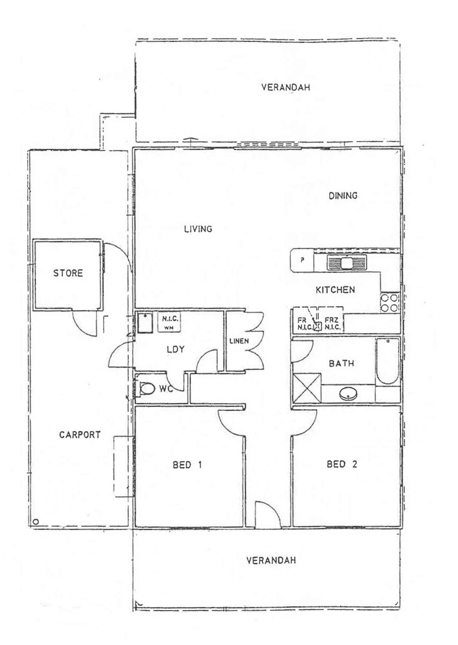 Floorplan of Homely semiDetached listing, 36A Woods Drive, Cable Beach WA 6726