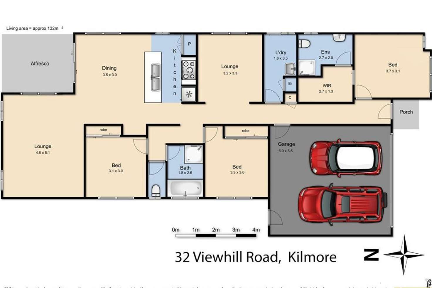 Floorplan of Homely house listing, 32 Viewhill Road, Kilmore VIC 3764