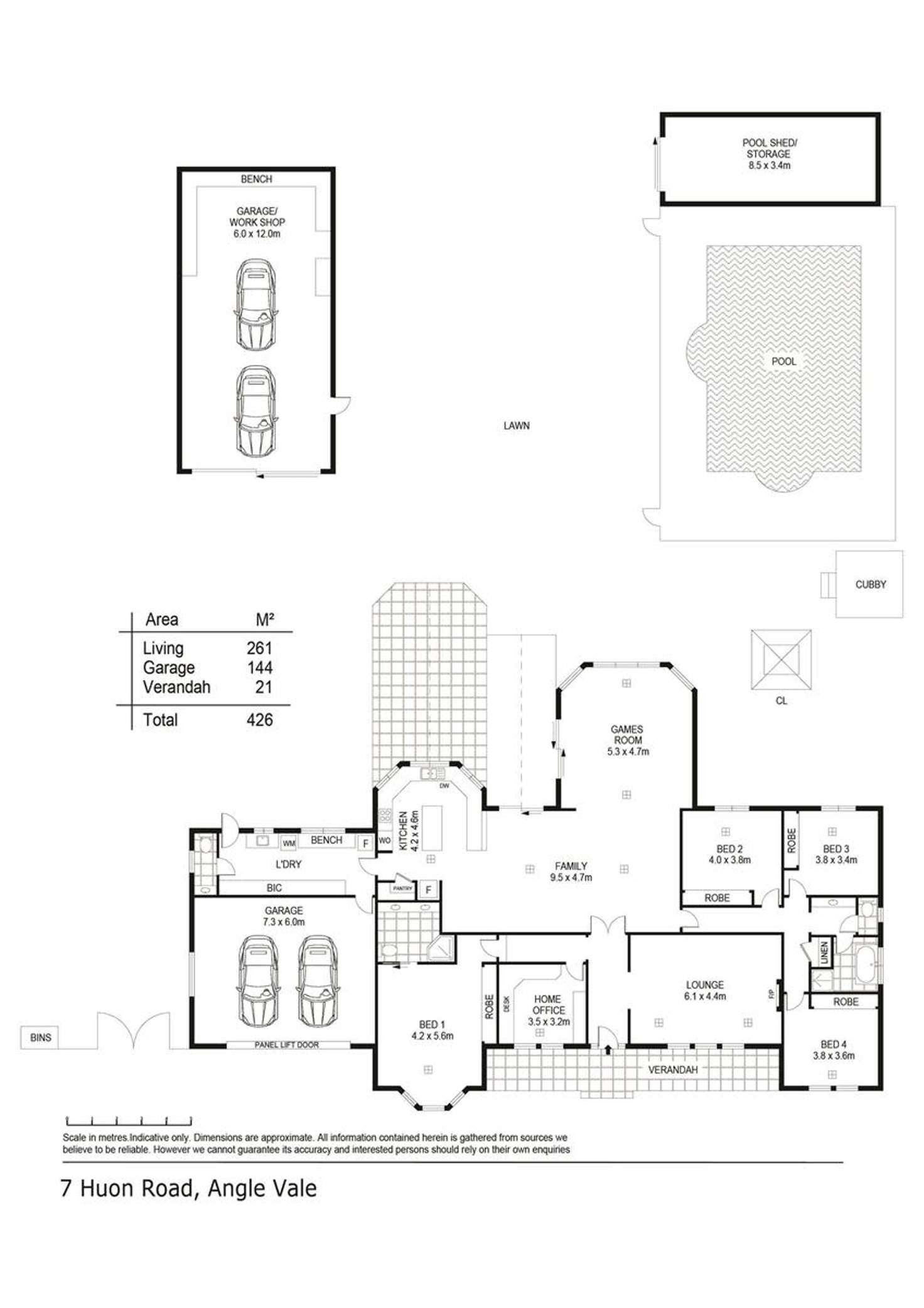 Floorplan of Homely house listing, 7 Huon Road, Angle Vale SA 5117