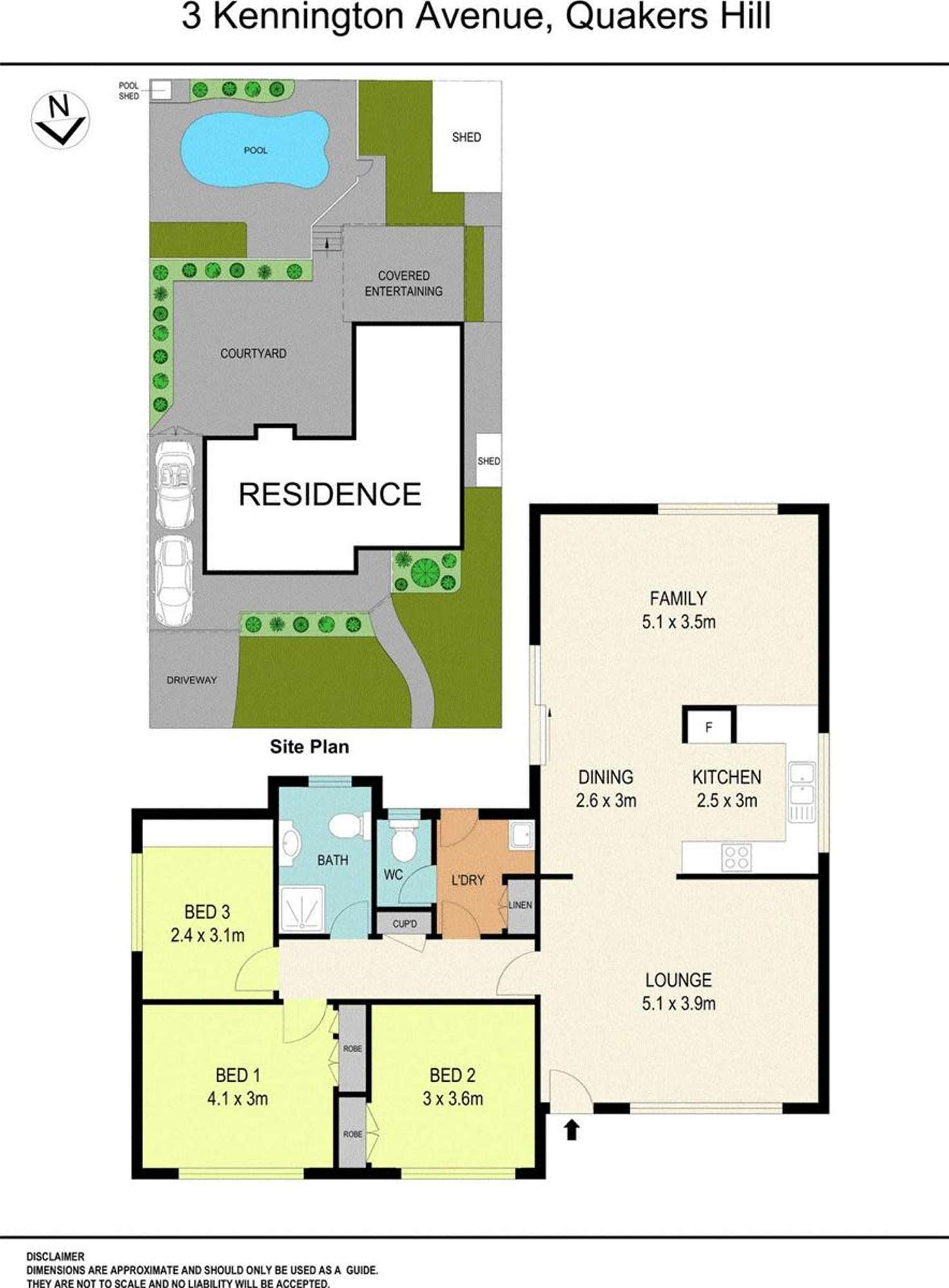 Floorplan of Homely house listing, 3 Kennington Avenue, Quakers Hill NSW 2763