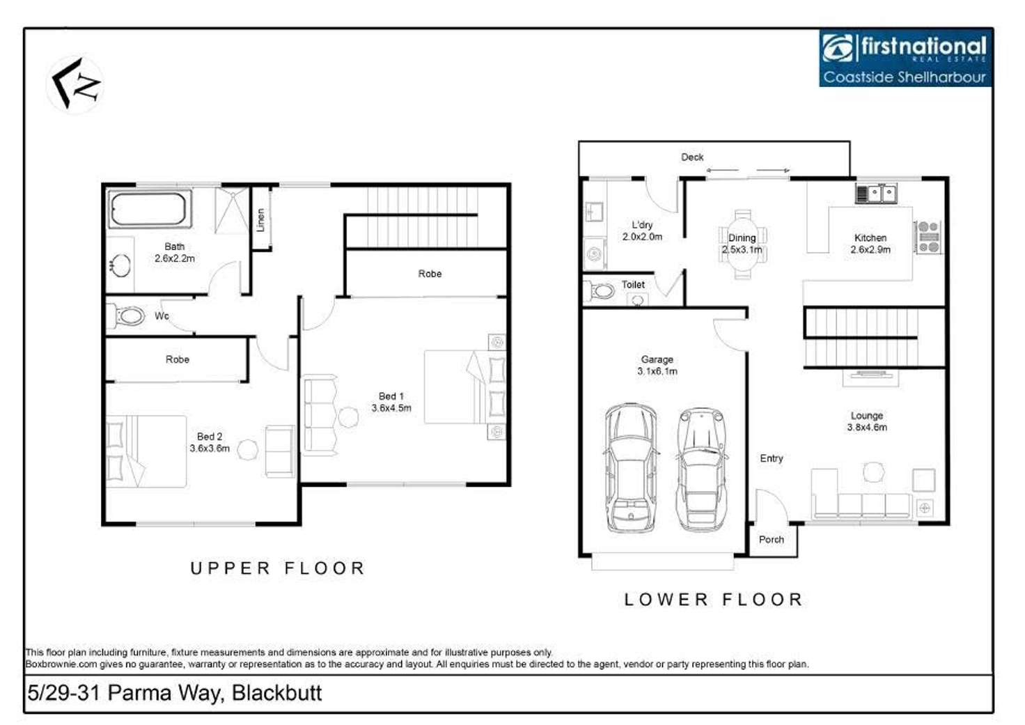 Floorplan of Homely townhouse listing, 5/29 Parma Way, Blackbutt NSW 2529